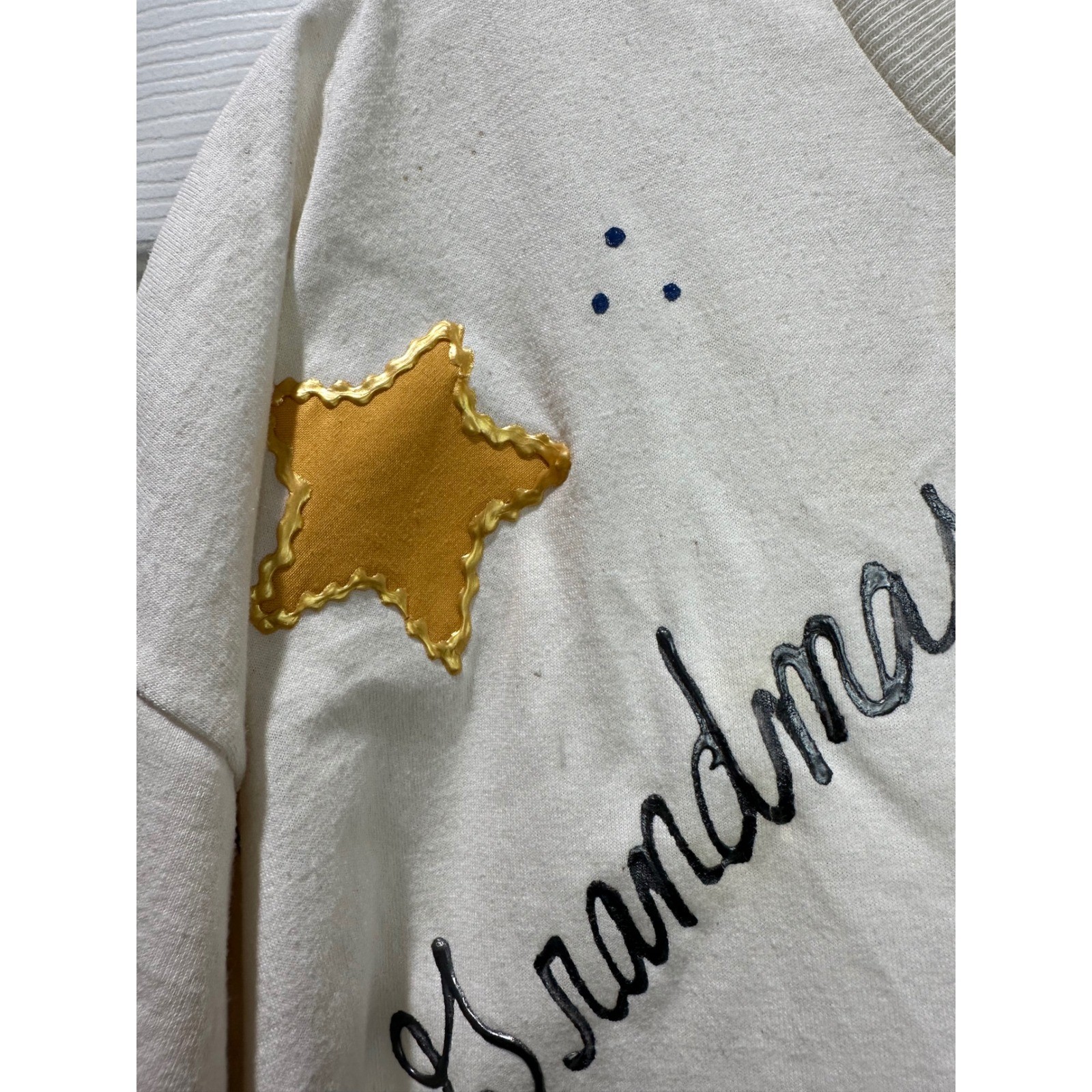 Vintage 90s Jerzees USA 2X Handpainted Tee Grandmas Are Earth Angels Nostalgia