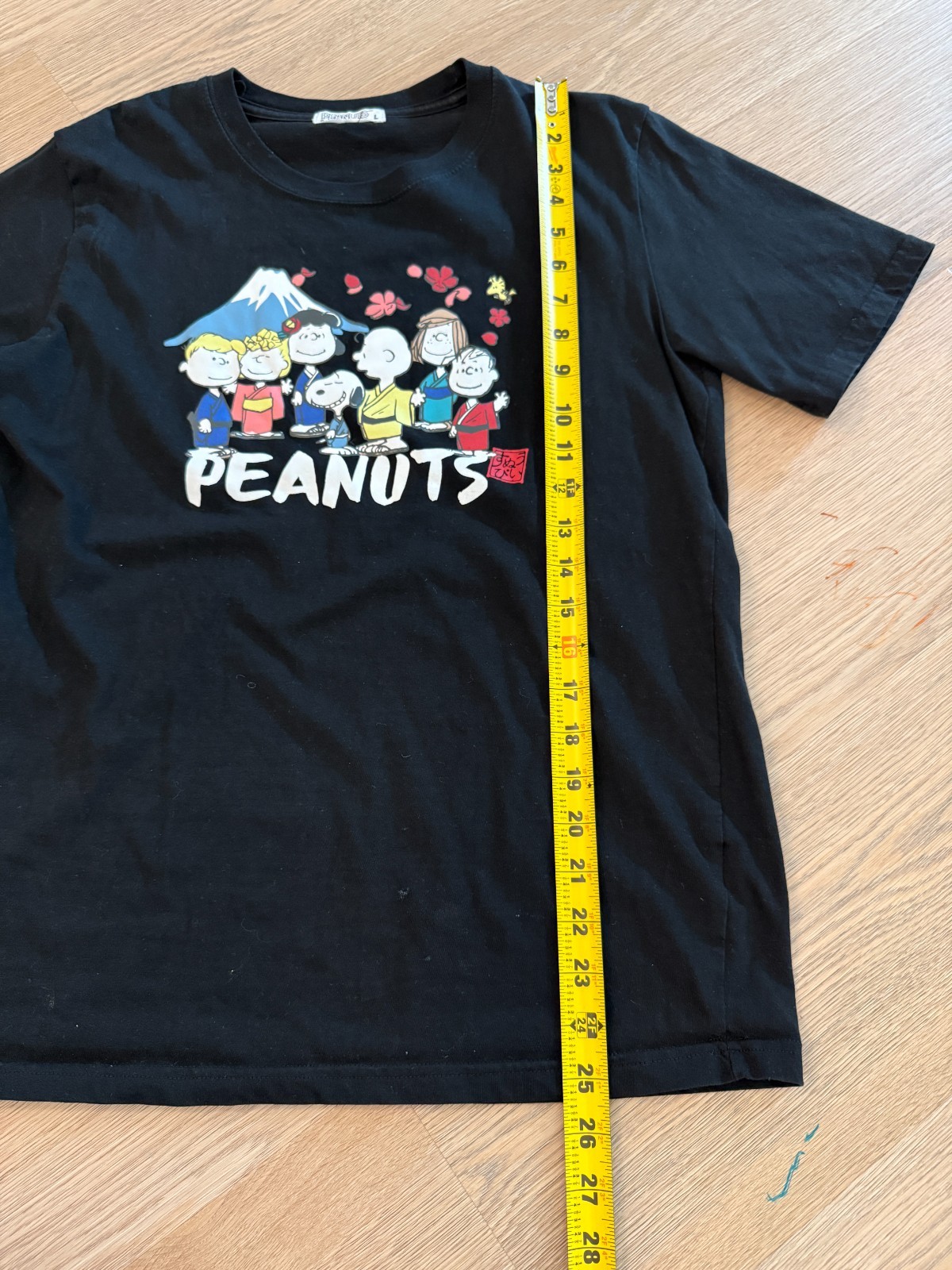 Snoopy peanuts authentic purchase in japan black graphic shirt casual