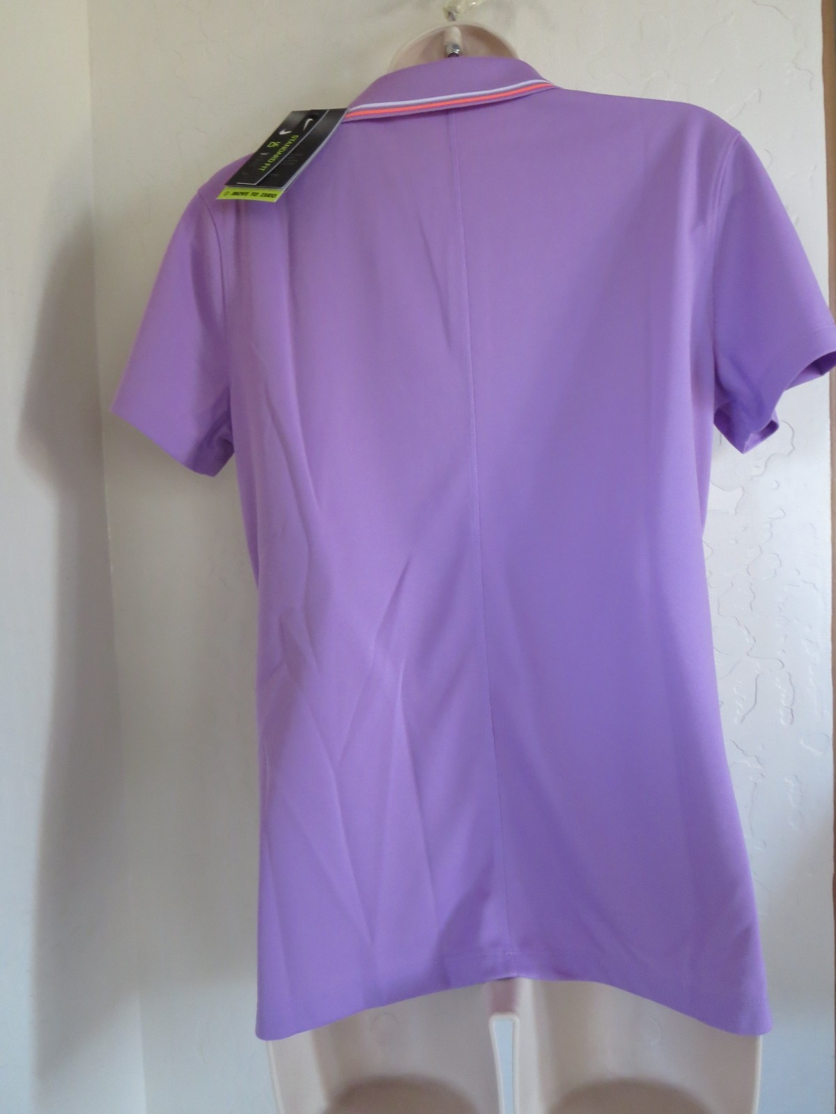 NIKE MOVE TO ZERO DRI FIT WOMEN SHORT SLEEVE GOLF POLO SHIRT, LILAC, MEDIUM, NWT
