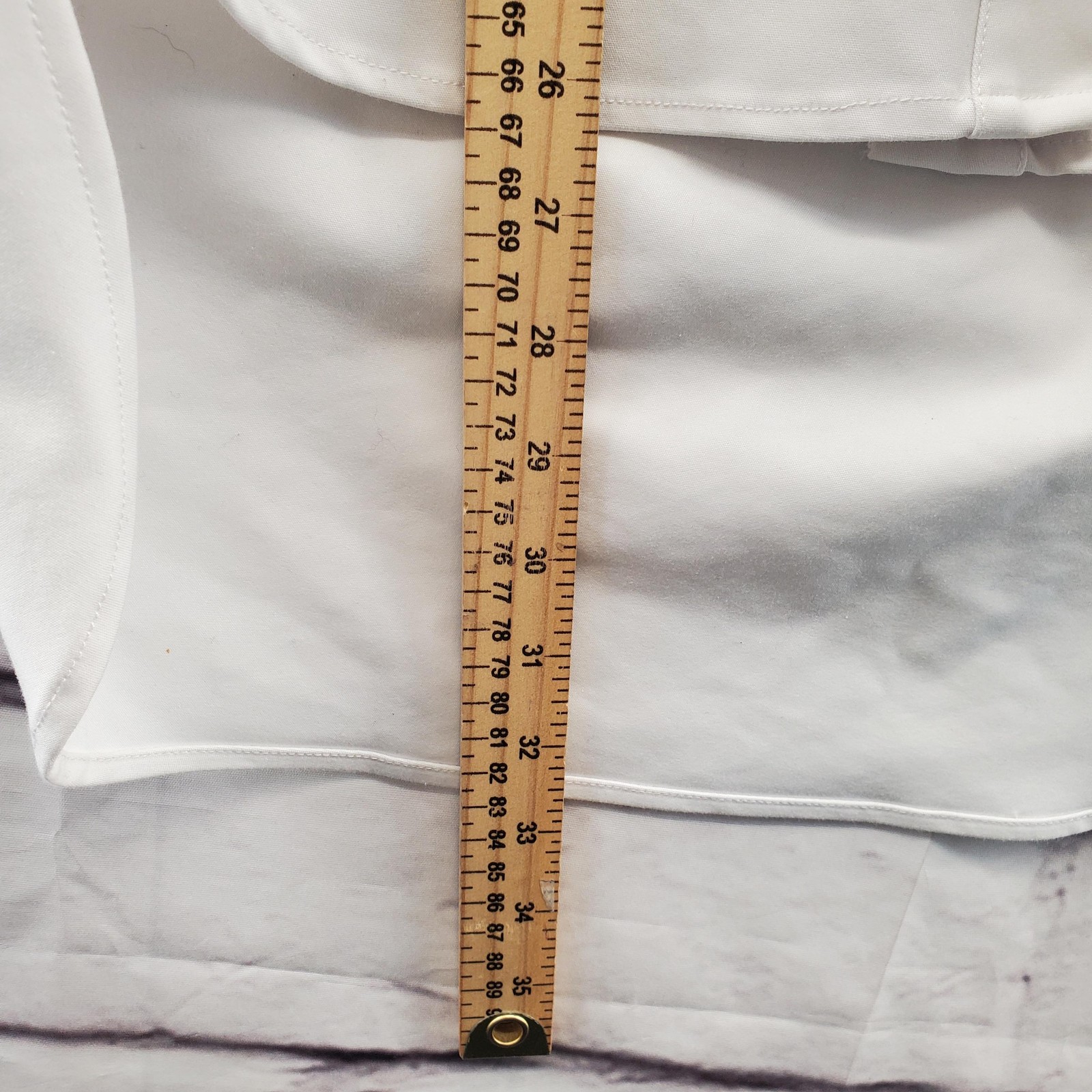 Good American Shirt Womens 1/2 White Button Front High Low Tunic Top Oversized