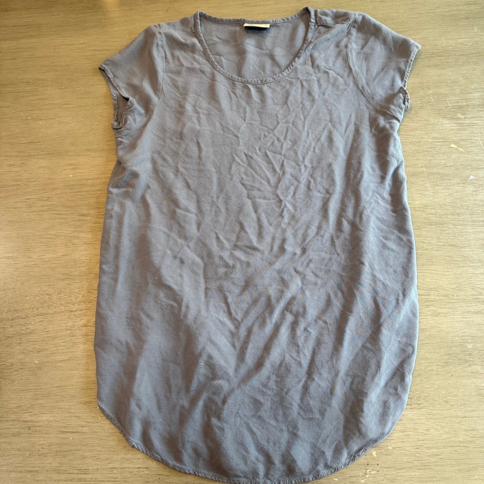 Vero Moda Women’s XS Gray Short Sleeve Blouse Top Casual
