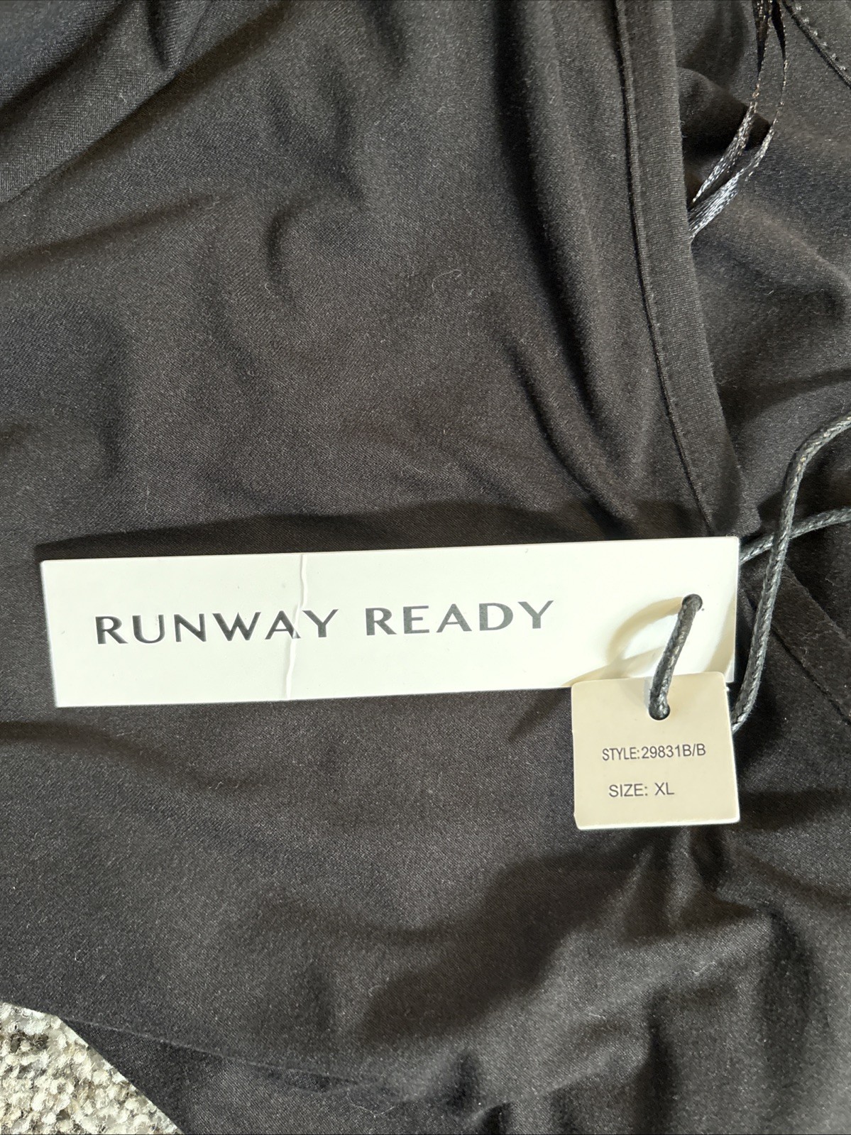 Runway Ready Pullover Women’s Size XL Black Long Sleeve Shirt Casual Stretch
