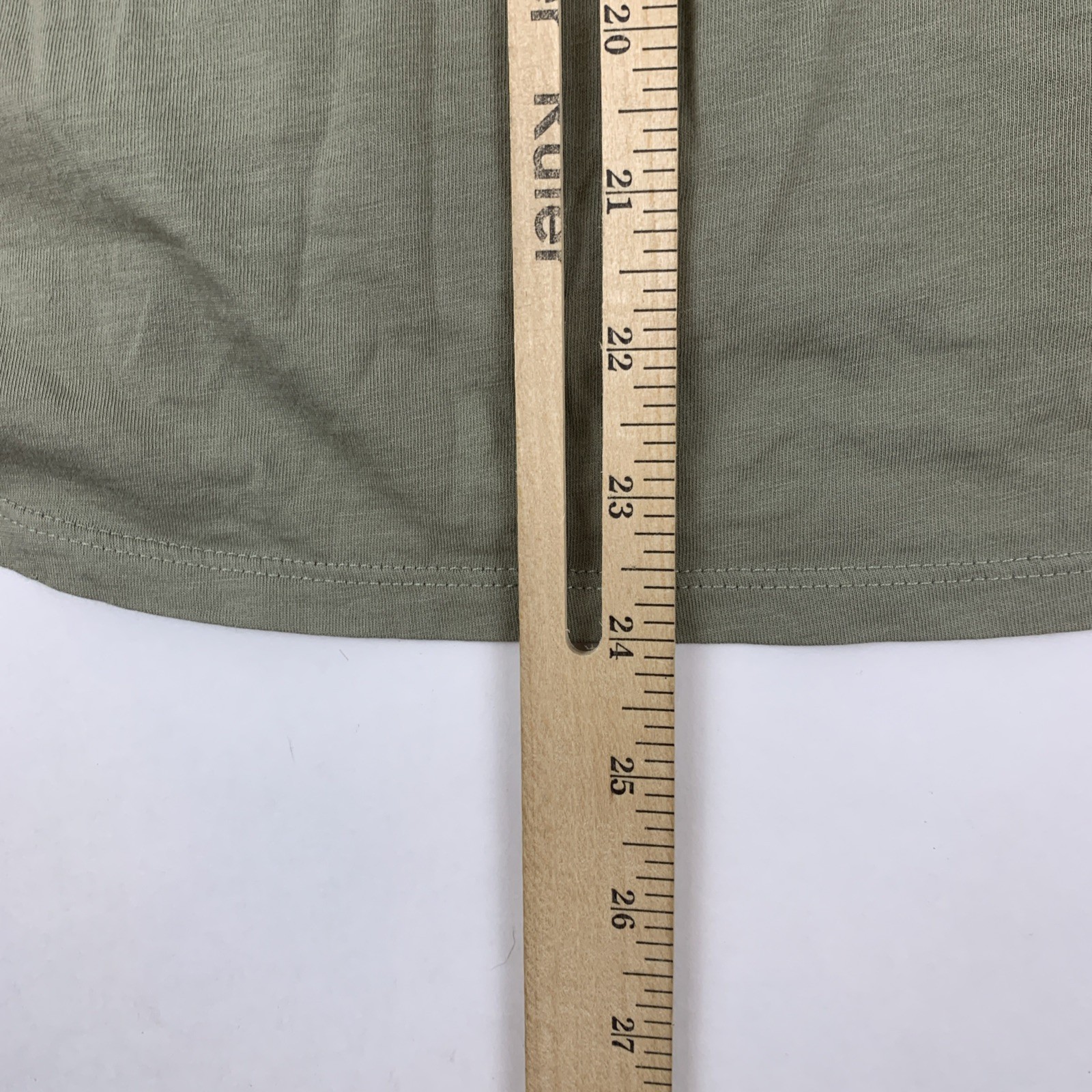 7 For All Mankind Shirt Womens Medium Green Button Back Lace Detail RacerBack