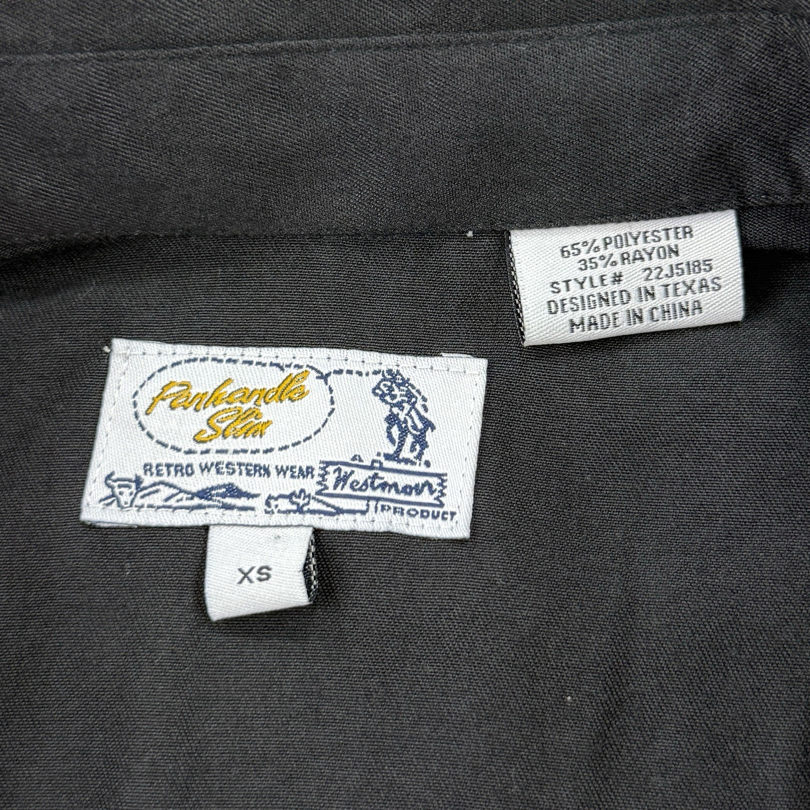 Panhandle Slim Shirt Womens XS NWT Diamond Snap Embroidery Western Rodeo Cowgirl