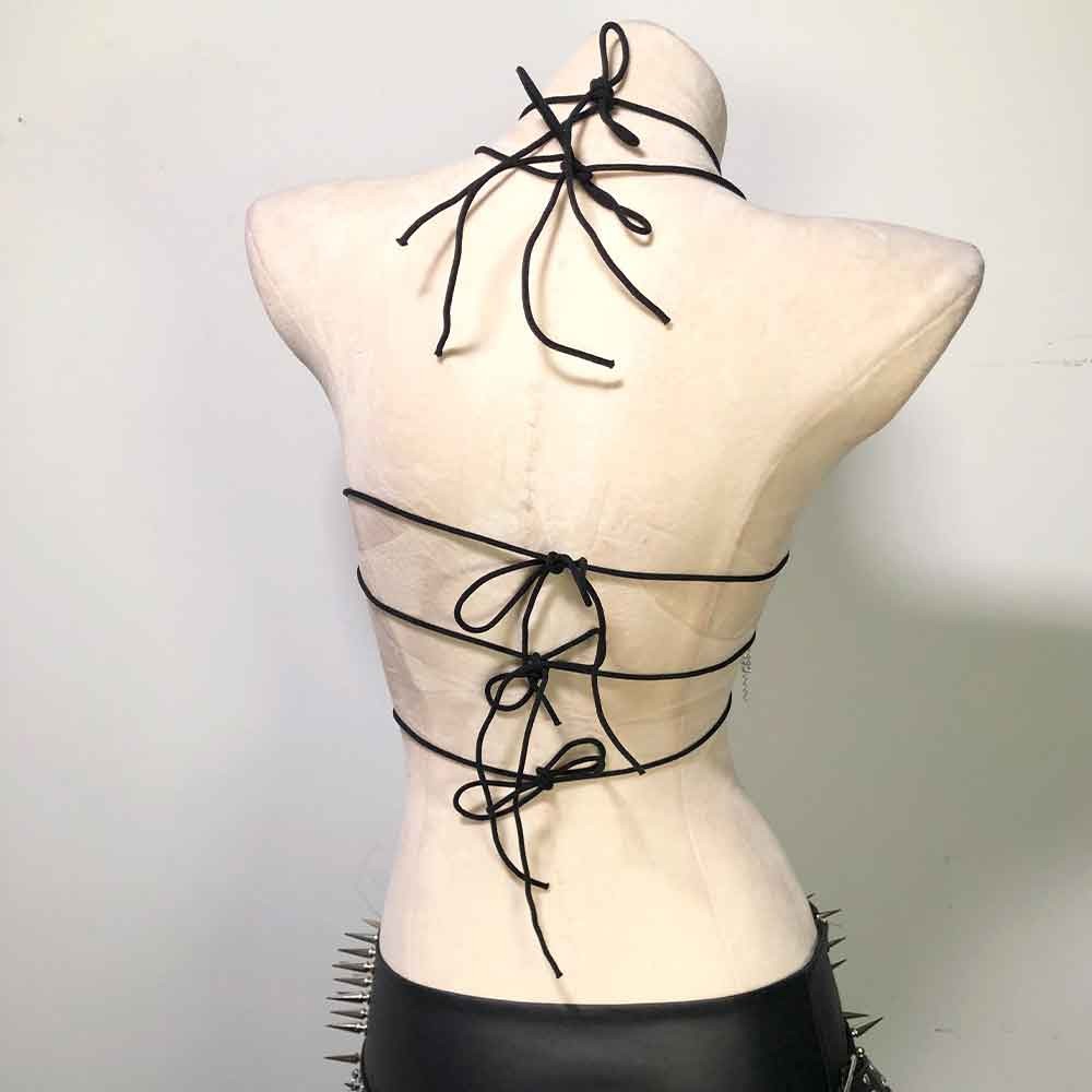 Goth Tops Emo Clothing Grunge Spiked Y2K Punk Rock Clothes Gothic Tank