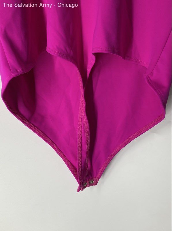 Good American Womens Pink Sleeveless Scuba Modern Tank Bodysuit Size 5