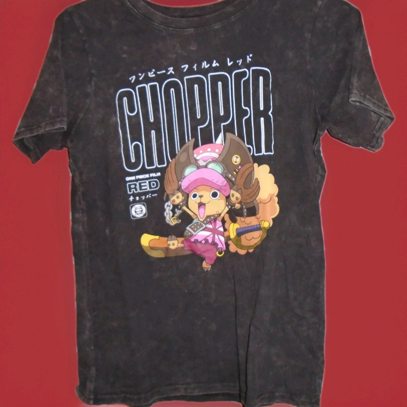 RIPPLE JUNCTION ONE PIECE FILM RED CHOPPER WOMANS TSHIRT SIZE SMALL