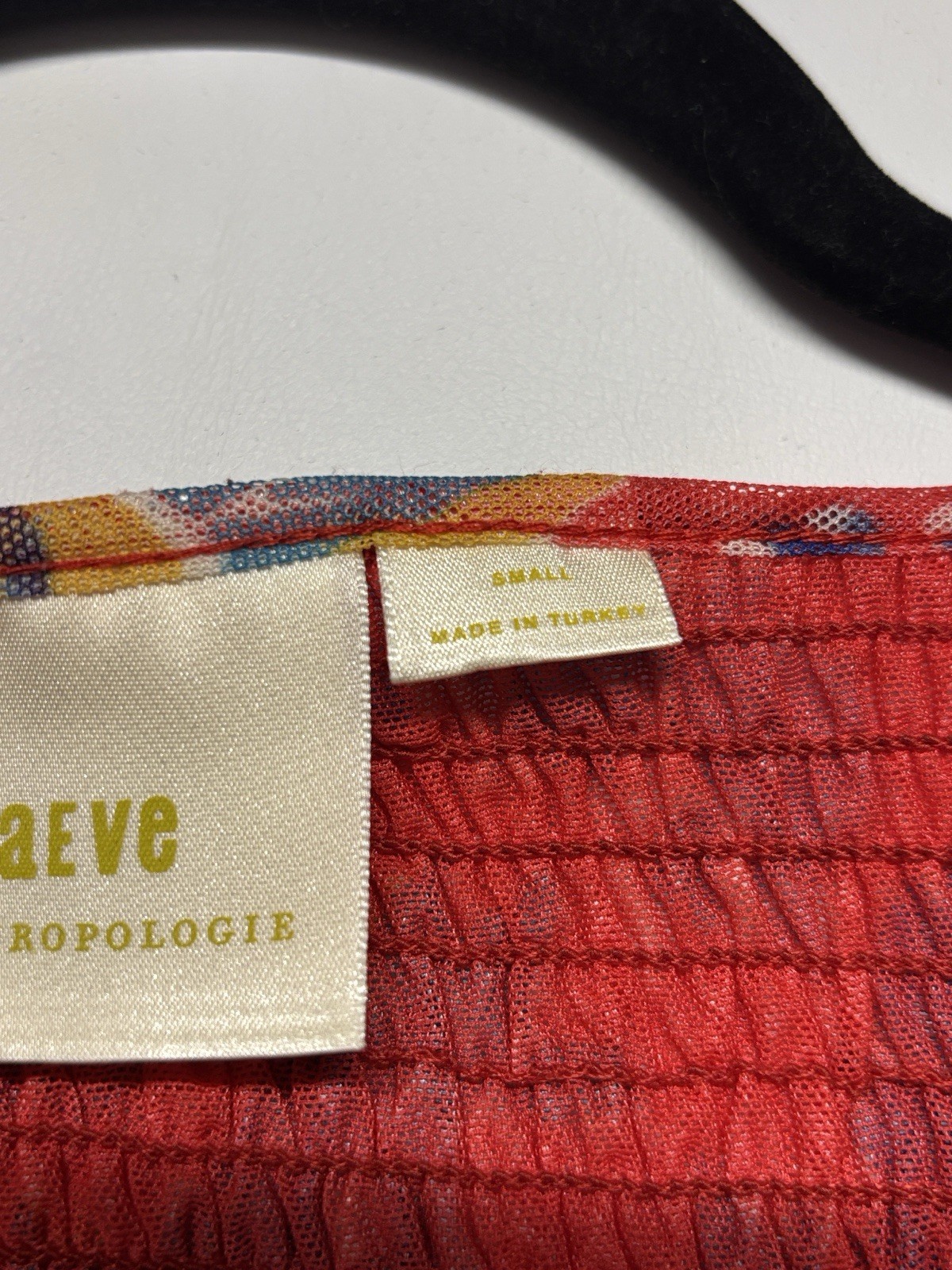 Maeve Anthropologie Ashto Smocked Floral Peplum Flutter Sleeve Top Blouse S
