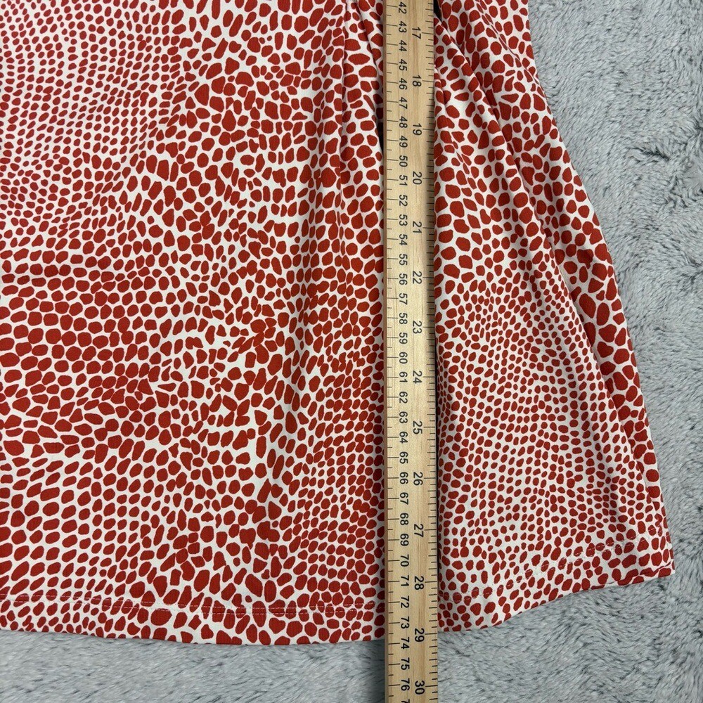J. McLaughlin Top Catalina Cloth Tunic Side Drape Ruched Giraffe Print Spring S