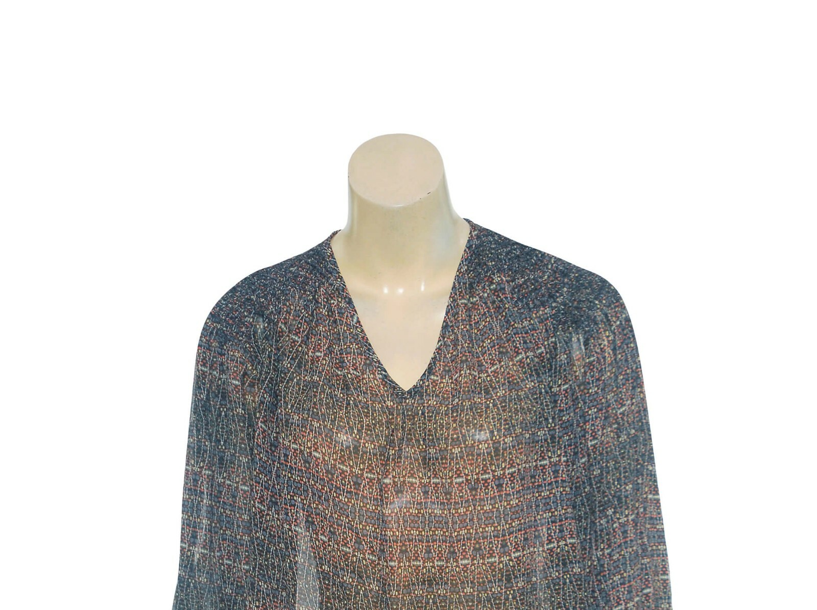 Isabel Marant Printed Top M 38 Women Casual Long Sleeve Peasant Blouse NEW 26893
