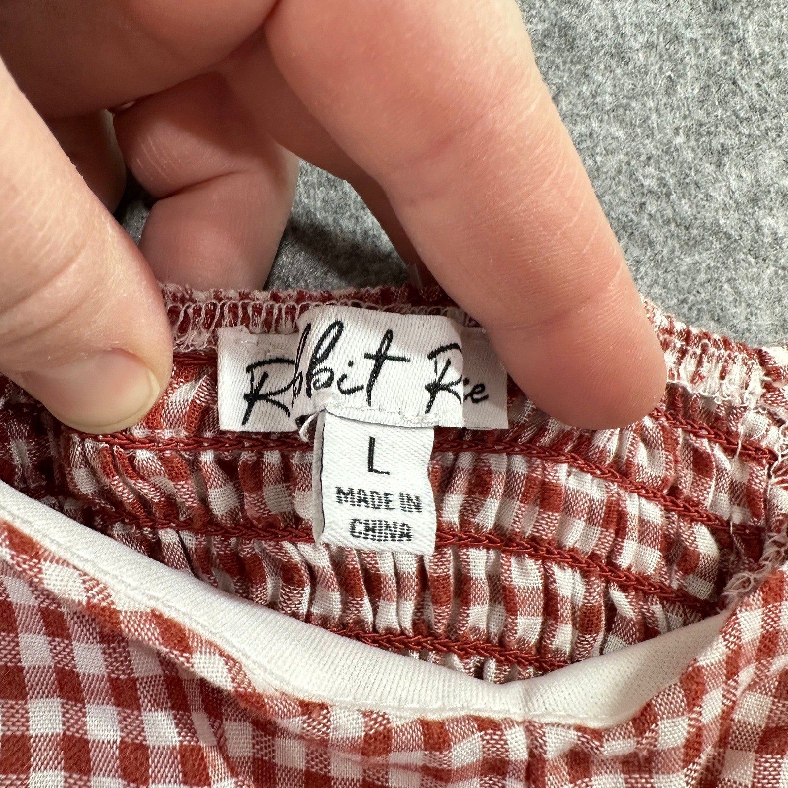 Rabbit Rose Red Gingham Twist Front Puff Sleeve Crop Top County Fair Western
