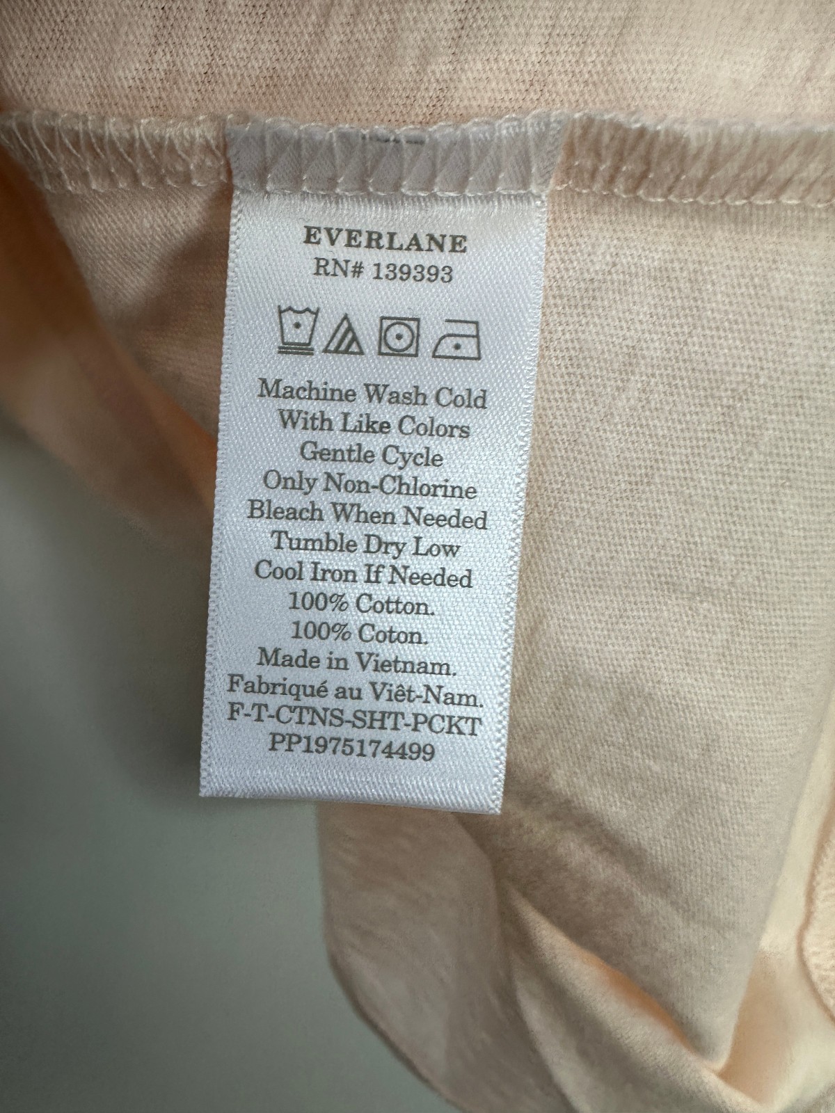 New Everlane Box Cut Crop Top Pocket Tee Pink Elevated Basic Medium Minimalist