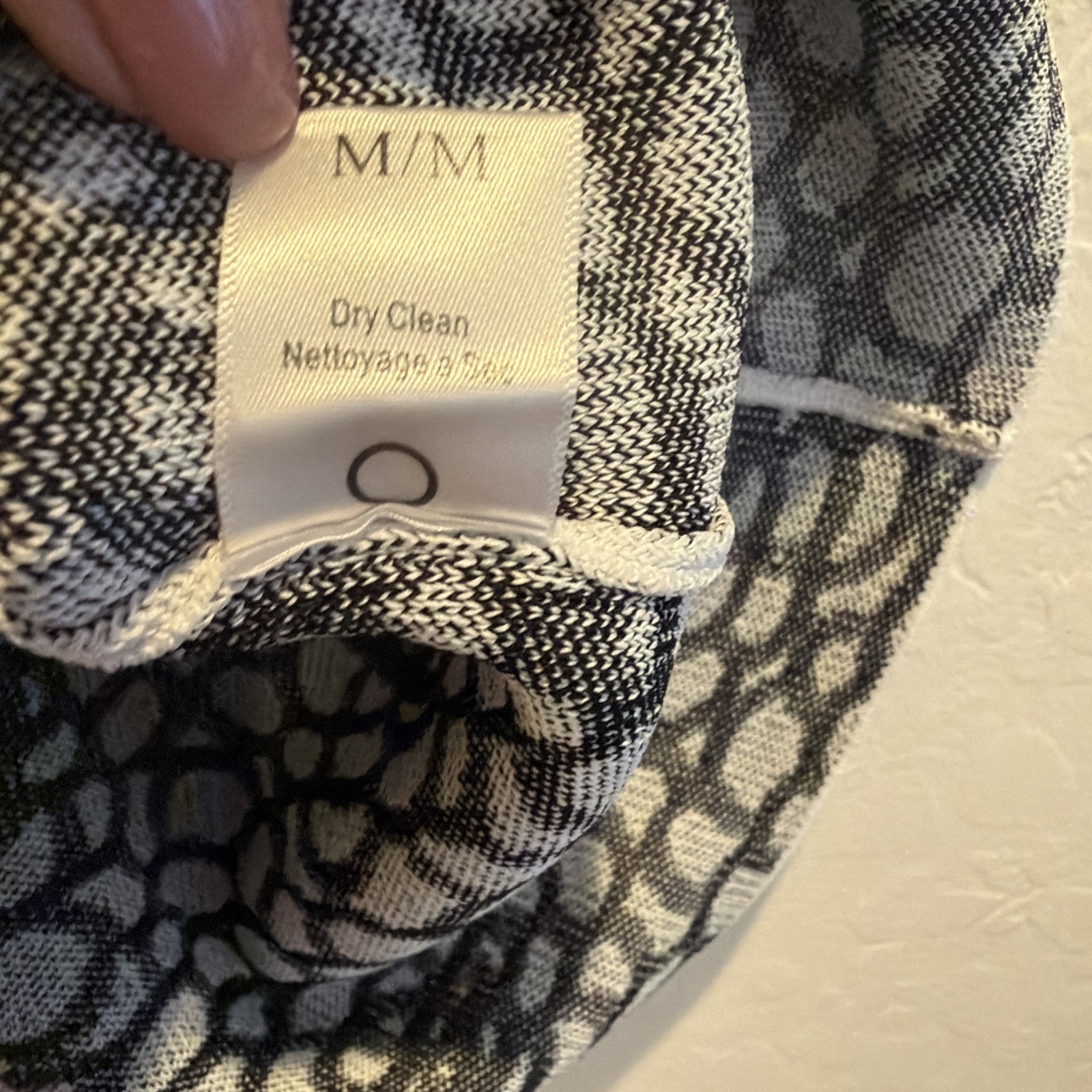 A.L.C. Charles M Floral Knit Shirt Sweater Stretch Black White Chic Classic $350