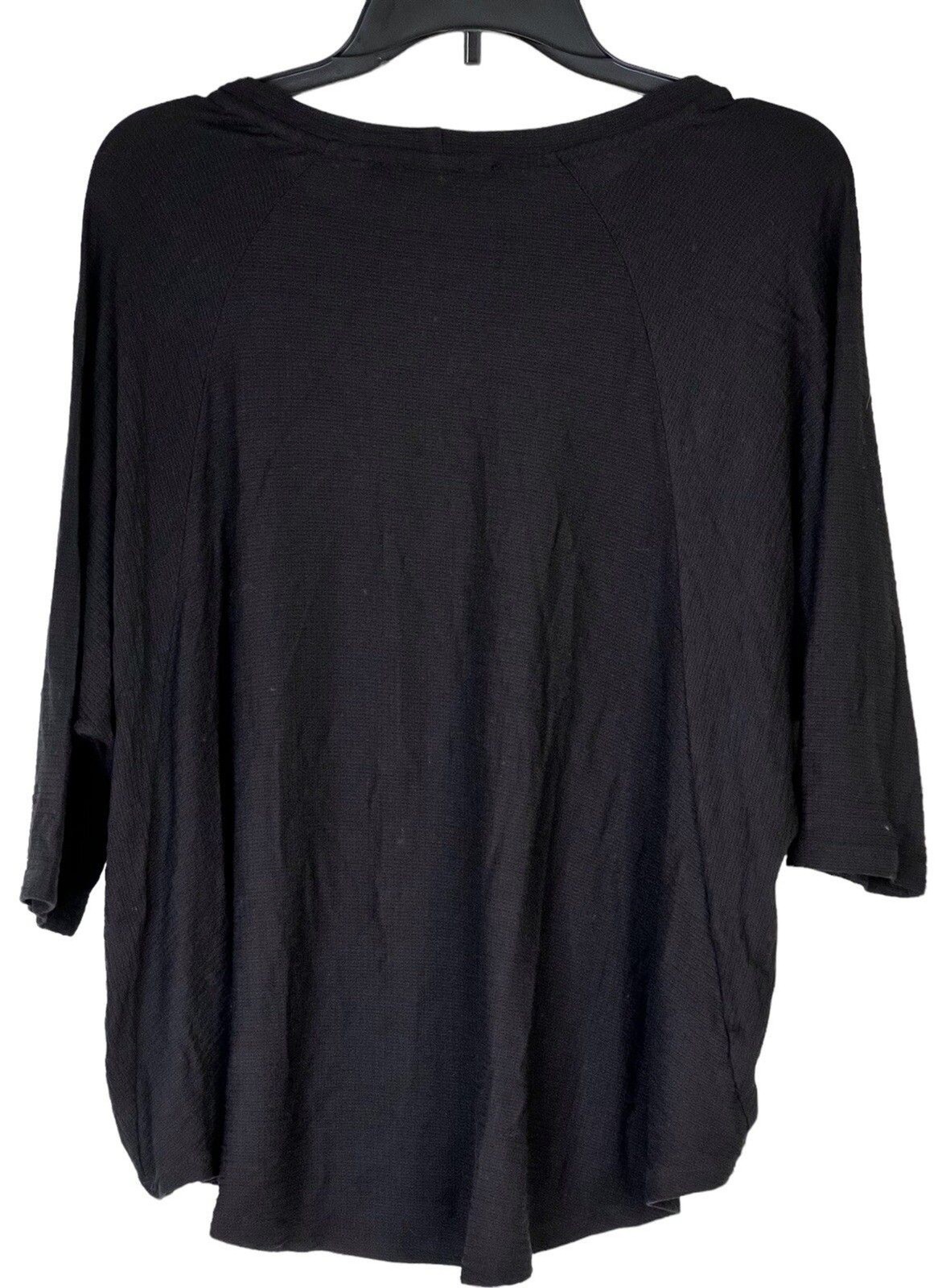 Composition Women’s Oversized Loose Fit Black Top Size Small Minimalist