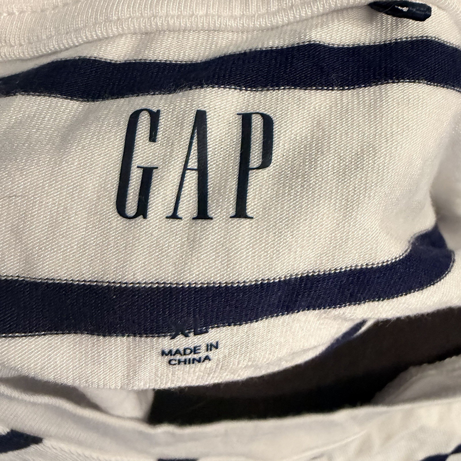 Gap Women’s Striped Casual Travel Summer Long Sleeve Top size XL New