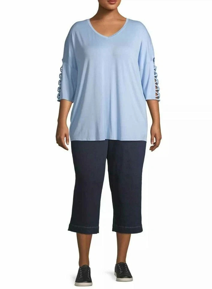 Women’s Plus Size Blouse, Terra & Sky Plus Size Women’s Top, 0X to 3X True Size
