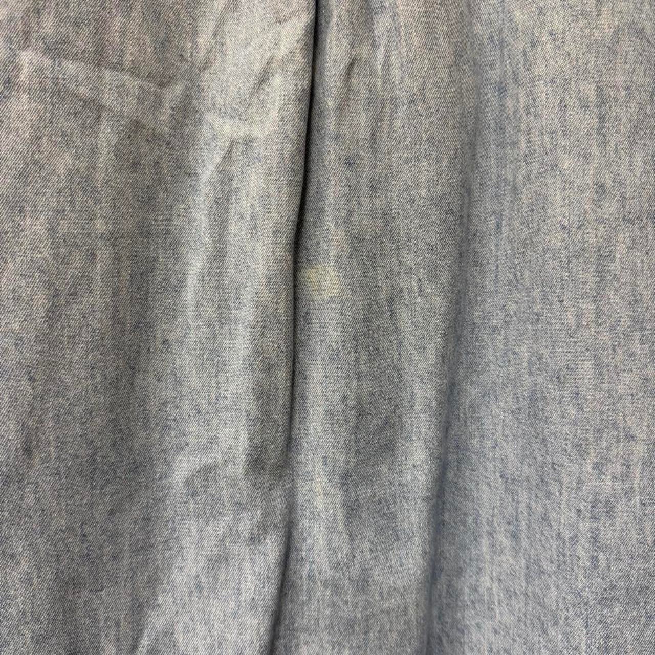 Vintage Bill Blass Jeans Sleeveless Chambray Denim Button Up Shirt Women’s 90s