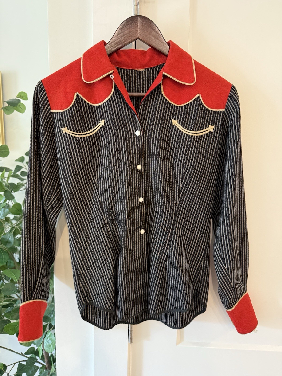 Vintage 40s Marge Riley Originals North Hollywood Western Shirt Ranch Wear Rare