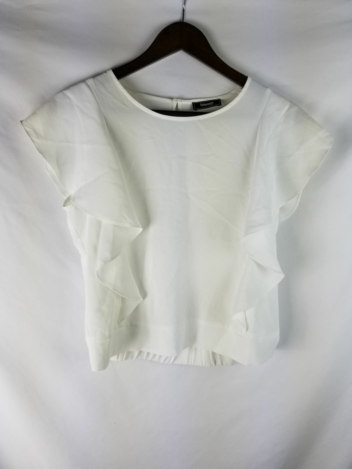 Sinequanone Paris Ruffle Blouse 38? Women’s White Used