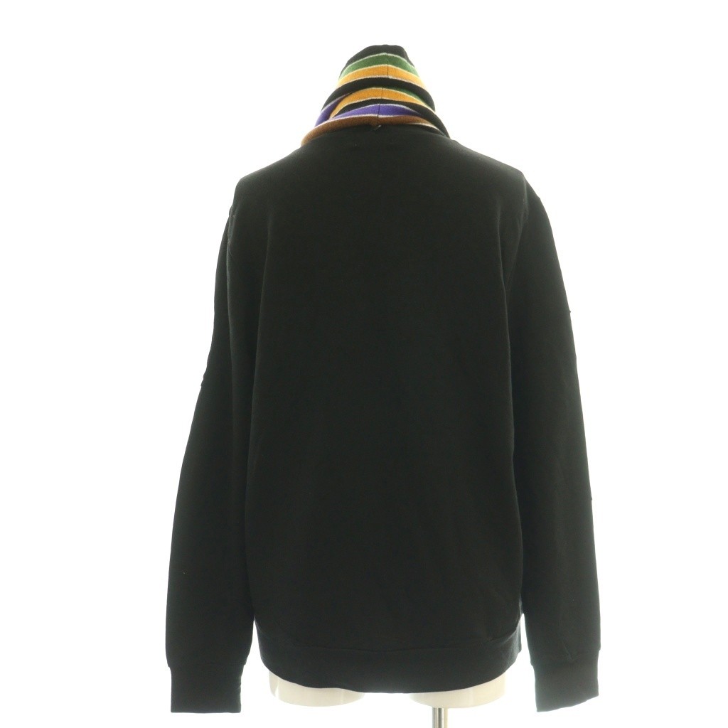 Picone Club Neck Warmer Cut Sew High Neck L Black Multicolor