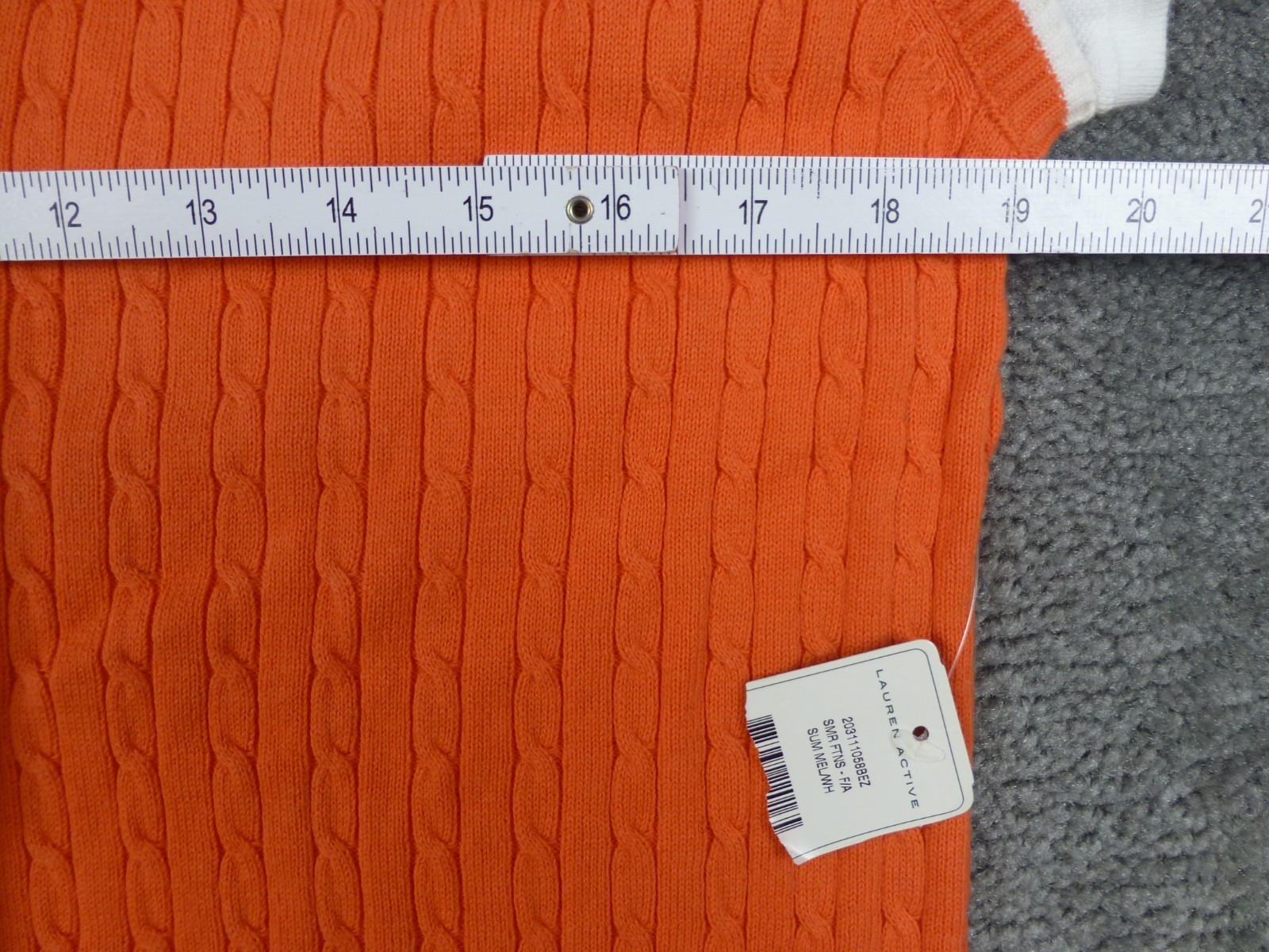 Ralph Lauren Active Girls Polo Shirt Sweater Vest Preppy Tennis Orange XL NWT