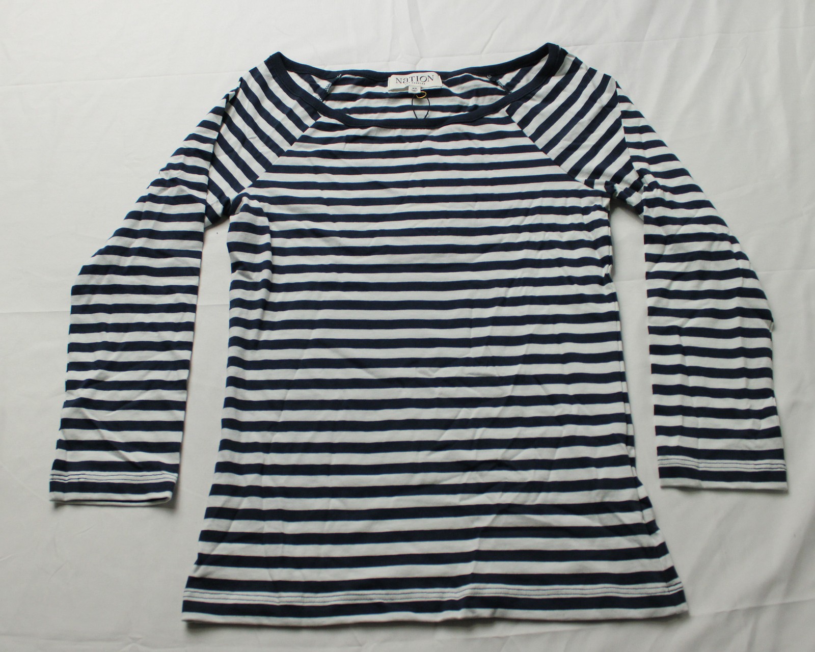 Nation Los Angeles Women’s Danika Scoop Neck Tee NC3 Navy City Size XS NWT