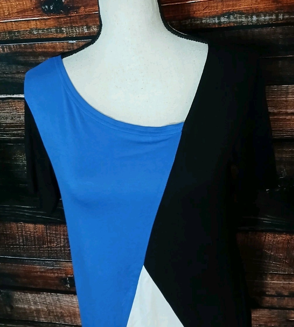Sarin Mathews Top Size Small Asymmetrical Colorblock NWT