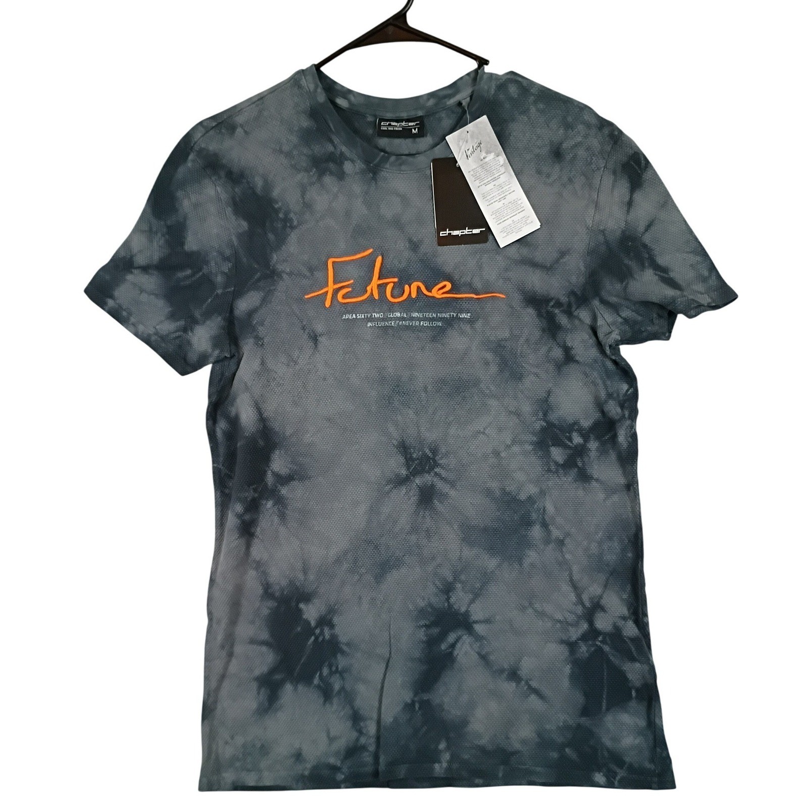 Chapter Future Thermal Tee Women Medium Gray Tie Dye Graphic Tee Streetwear