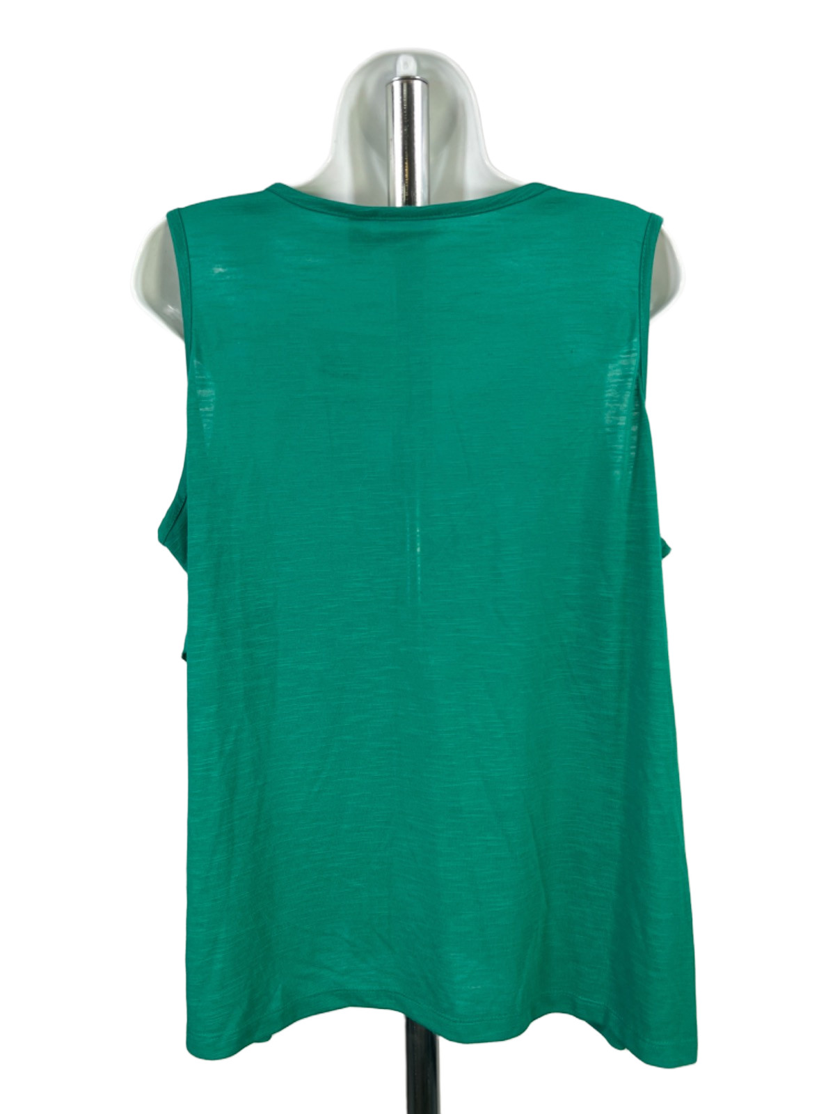 Croft & Barrow Women’s Green Layered Detail Sleeveless Blouse – 1X Plus