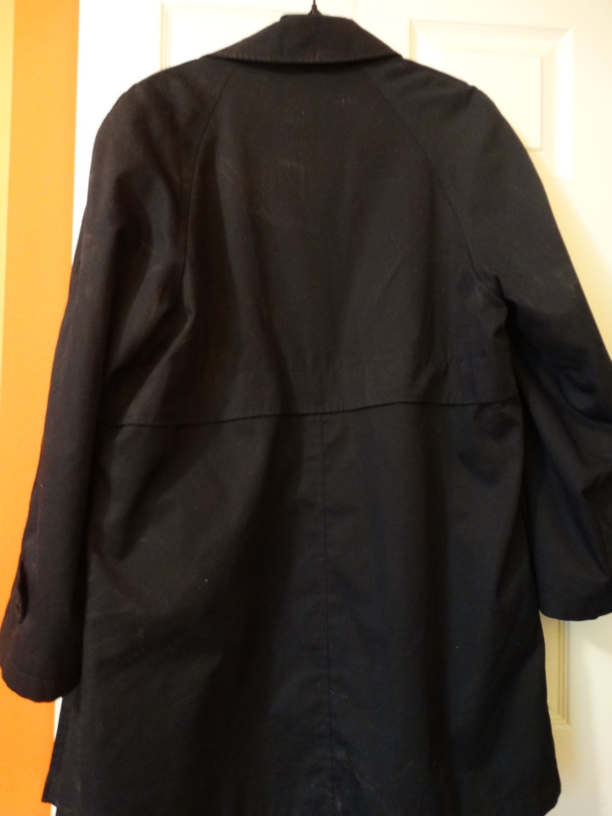 London Fog M Reg Black Trench Coat Water Resistant