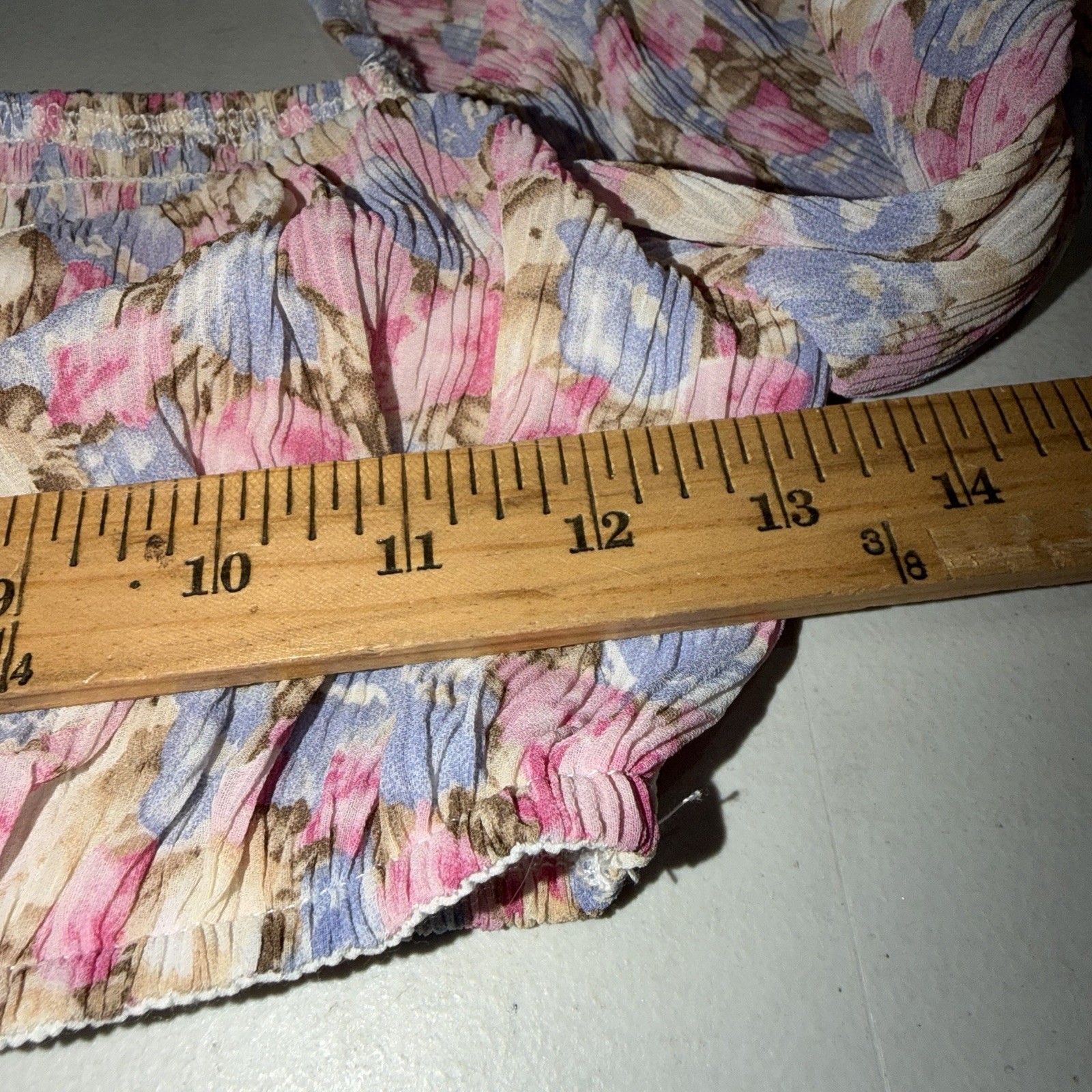 Princess Polly Garden Long Sleeve Top Pink Floral NWT Crop Size 4