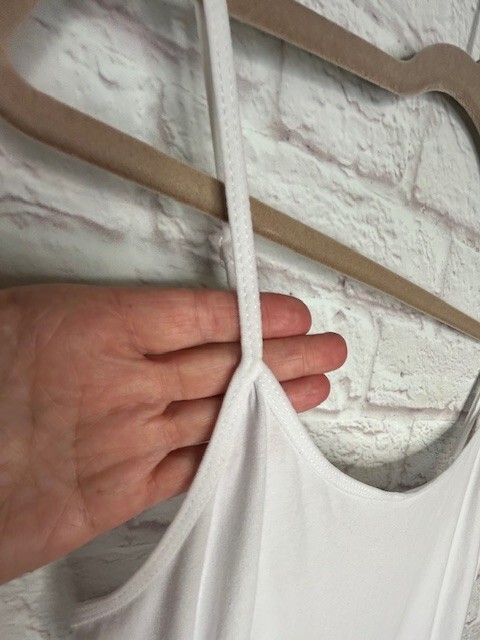 XL/1X/2X/3X New Cotton Fresh White Stretchy Knit Long Tank Top Extender Tee