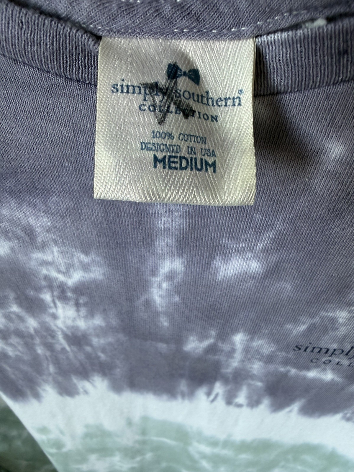 NEW Simply Southern Shirt Tell Mountains Tie Dye Purple Green Pink Jeep Medium