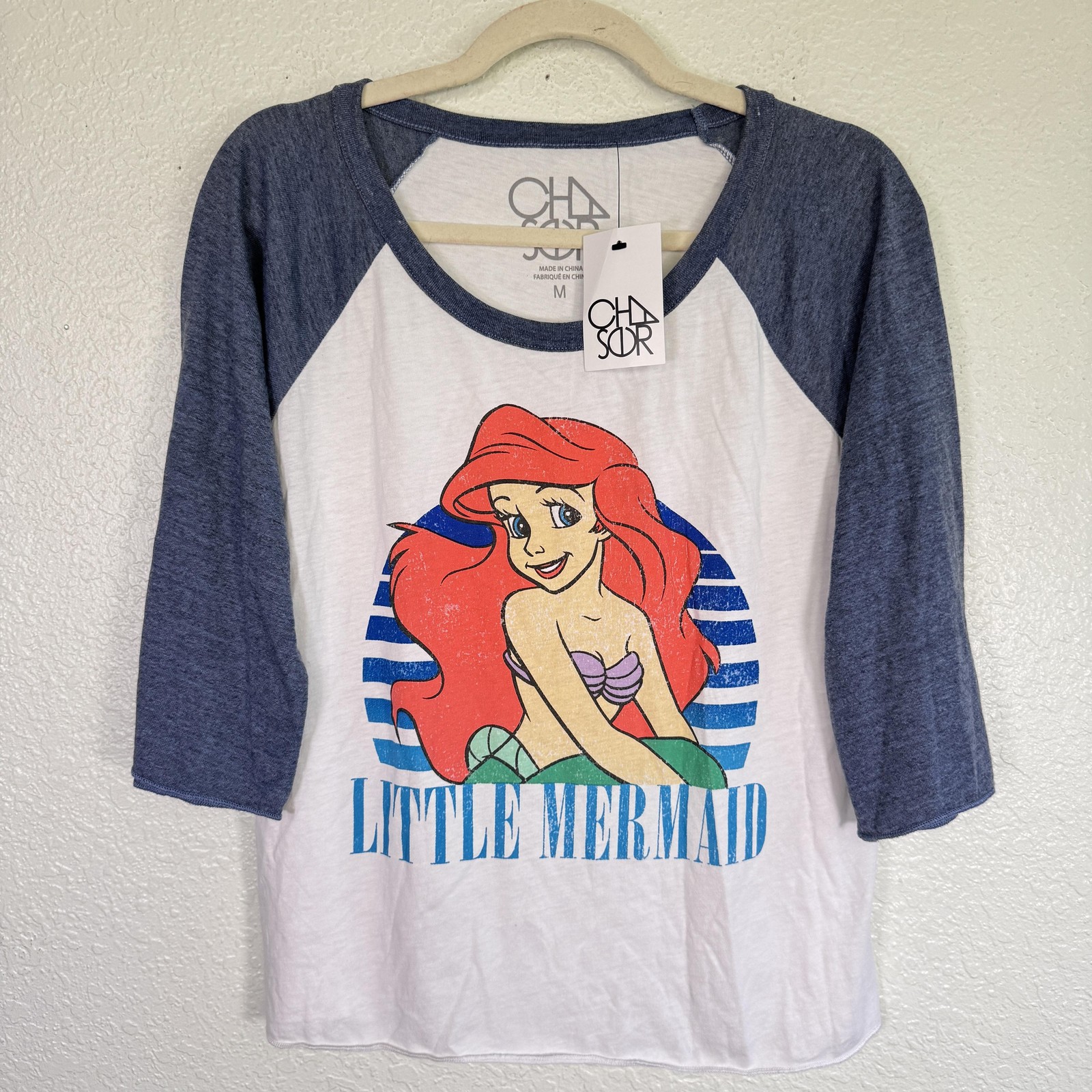 Little Mermaid Shirt Womens Medium Ariel Graphic Tee Top Chaser NEW Disney Movie