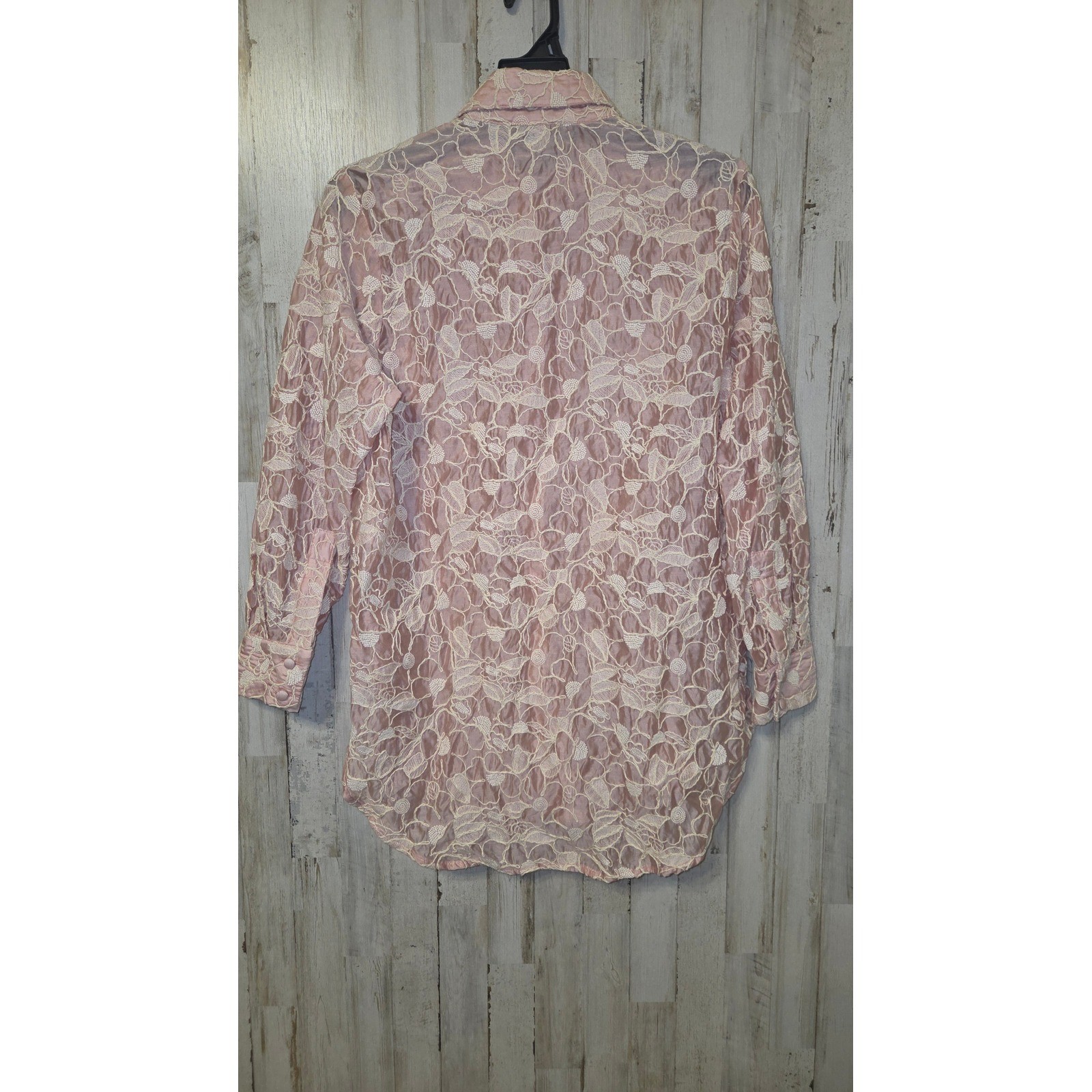 STUDIO F size XS Embroidered Button Shirt Tunic Collared Bohemian Prairie