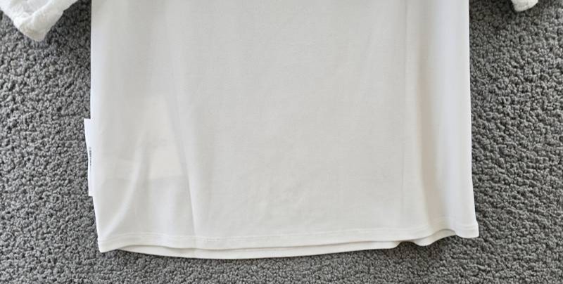CeCe Embroidered Floral Lace Top Women’s S White Crew Neck Short Sleeve Pullover