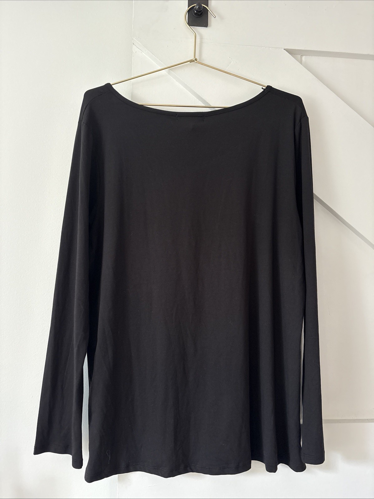 Runway Ready Pullover Women’s Size XL Black Long Sleeve Shirt Casual Stretch