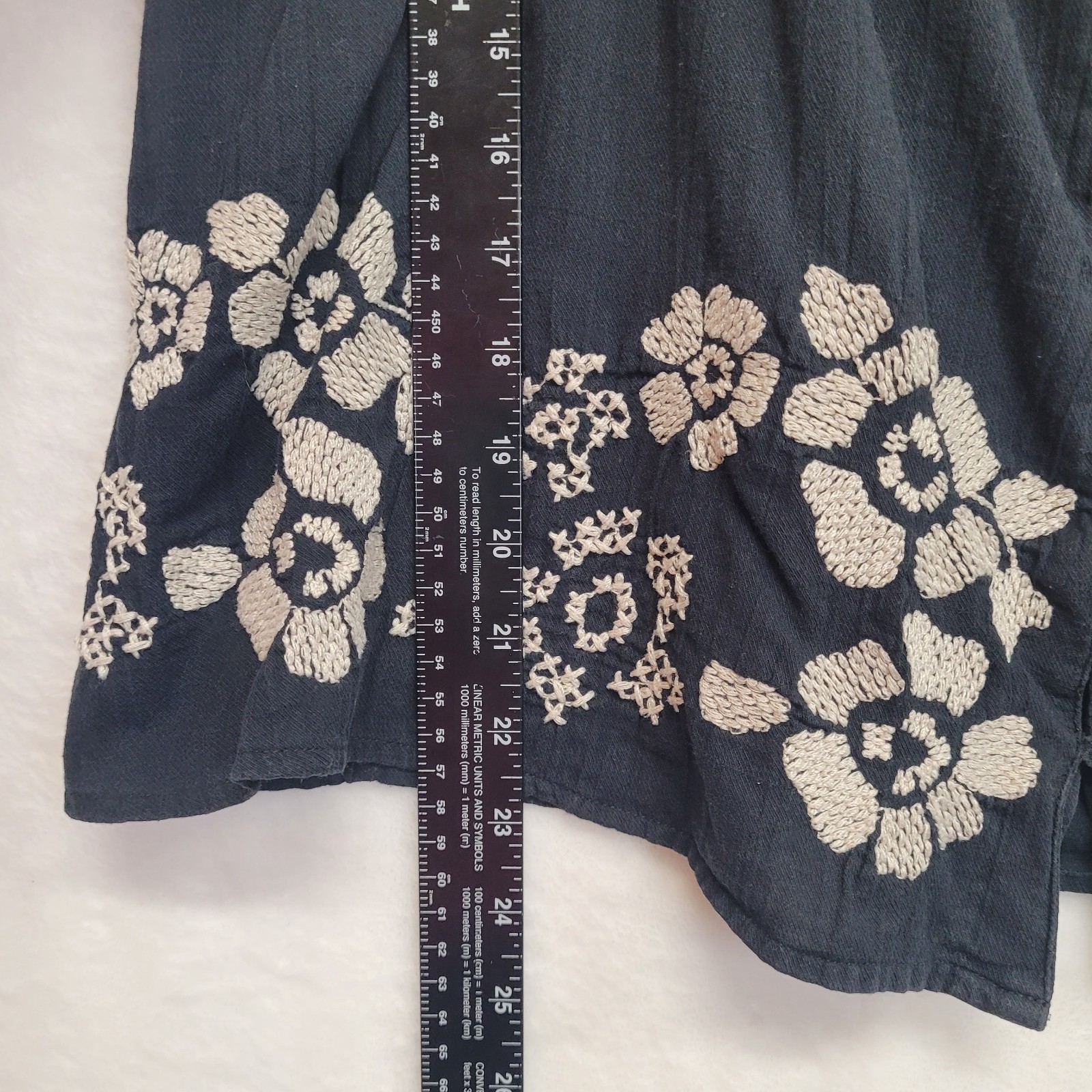 VTG Mudd Embroidered Cami Crop Tank Top Juniors M Boho Hippie Festival 90s Y2K