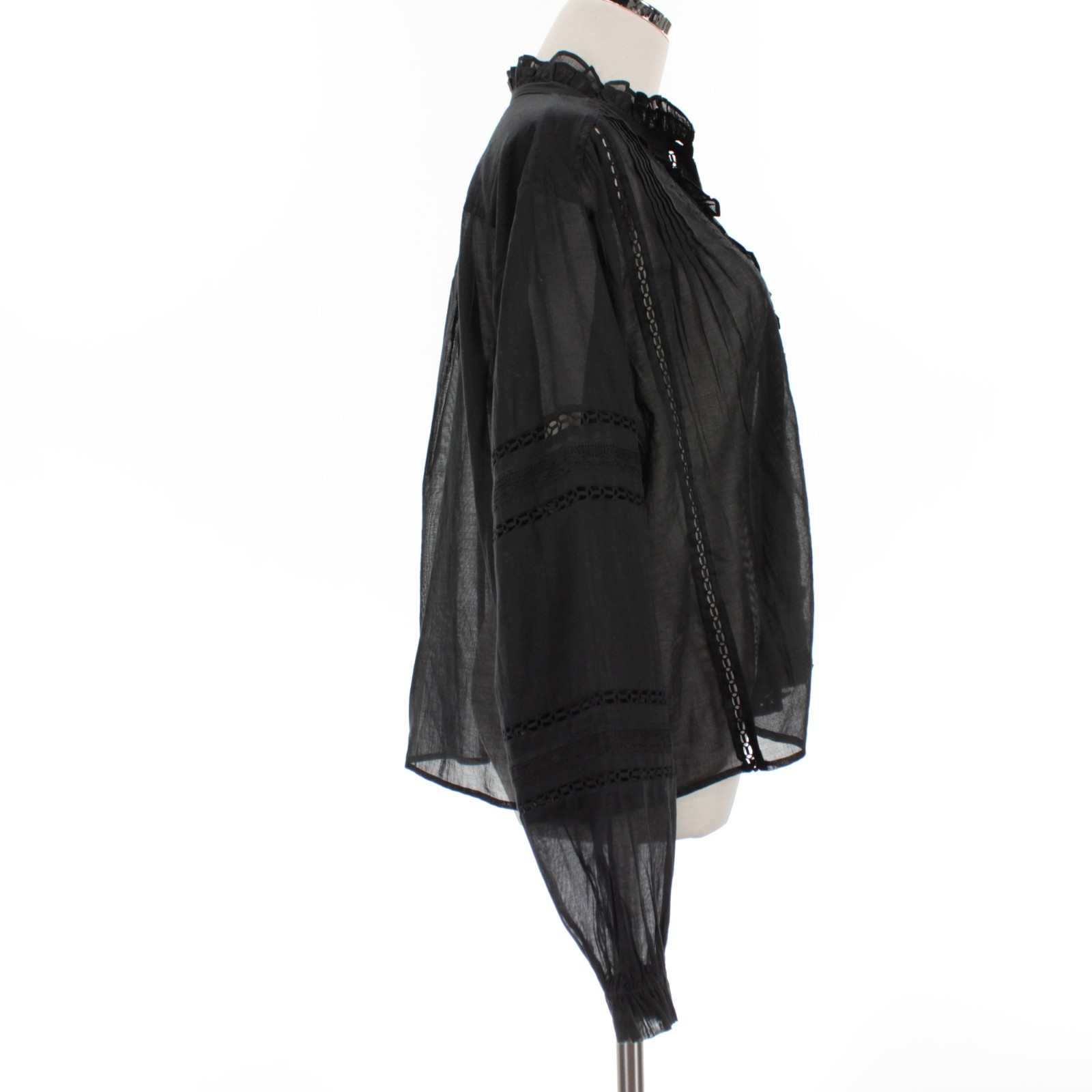 Isabel Marant Etoile NWT Valda Semi Sheer Top Size 34 (US 2) in Black