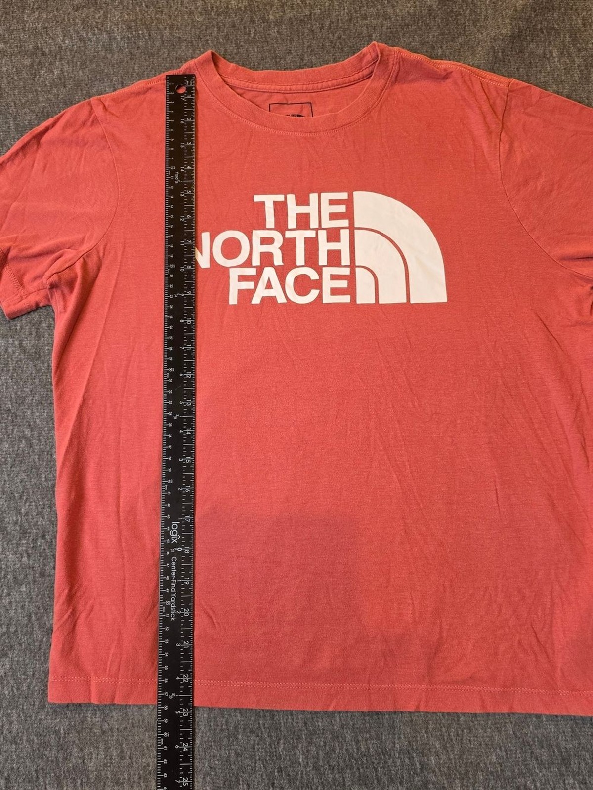 The North Face Womans Logo Tee Medium Coral Outdoor Gorpcore Sporty Classic