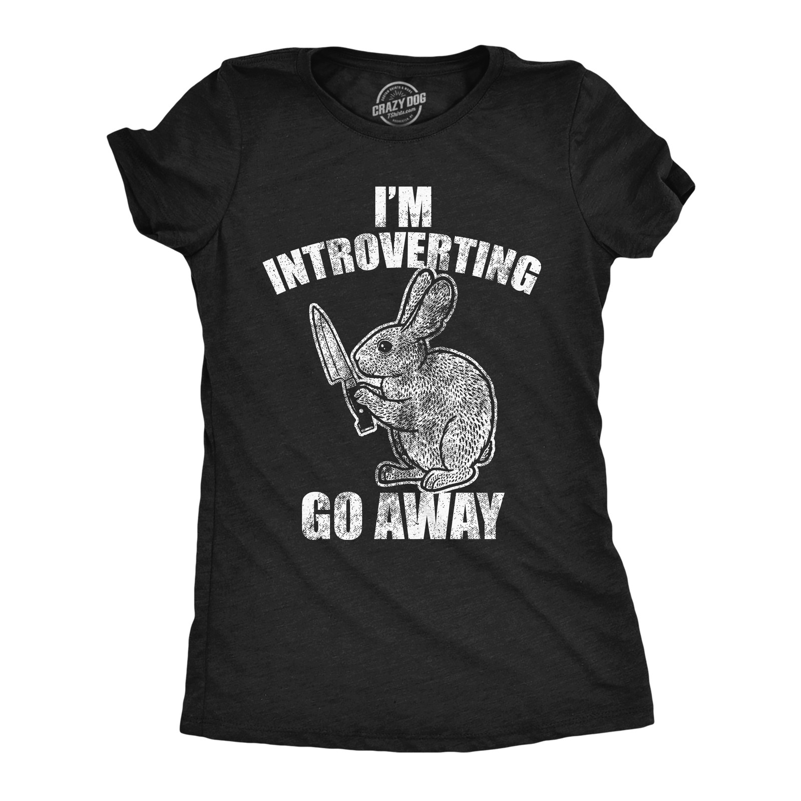 Womens Funny T Shirts Im Introverting Go Away Sarcastic Anti Social Tee For
