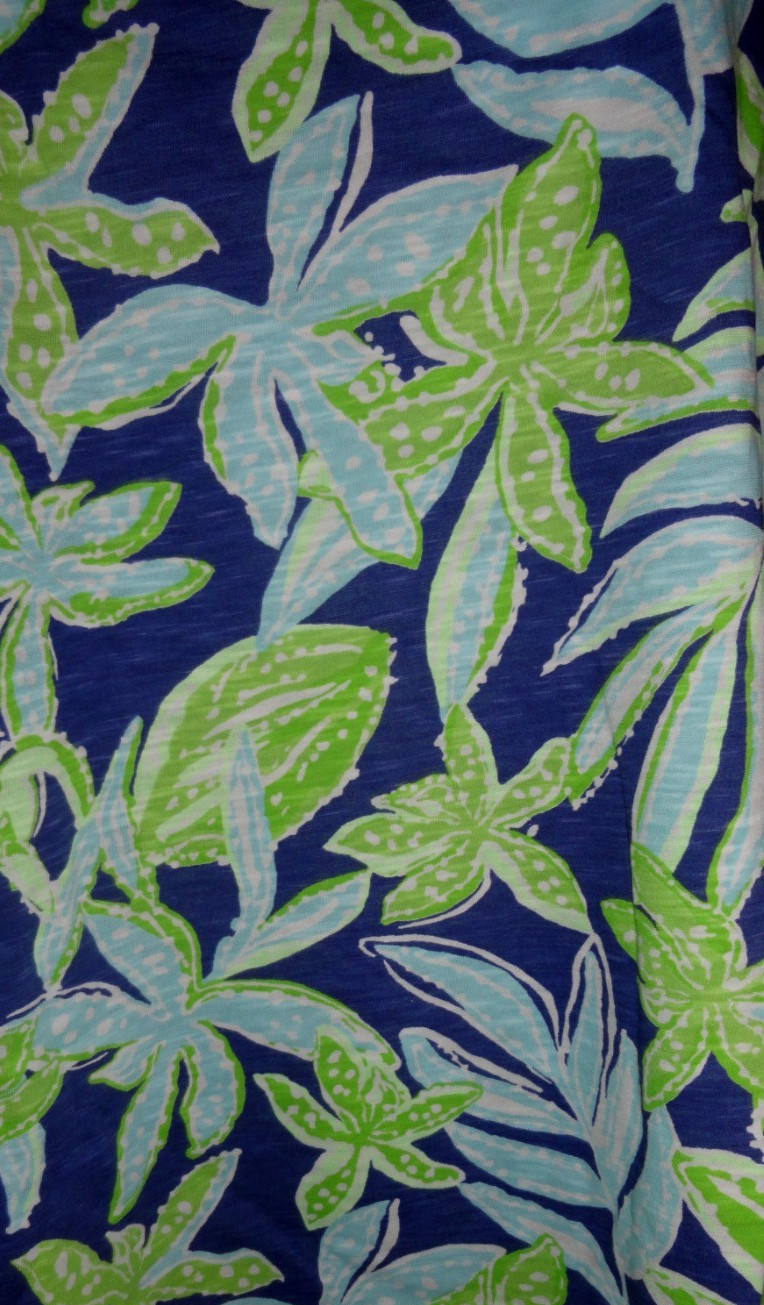 NWT LILLY PULITZER SAPPHIRE POOL TROPICAL TANGO SCOOP- NECK ETTA TOP XXL