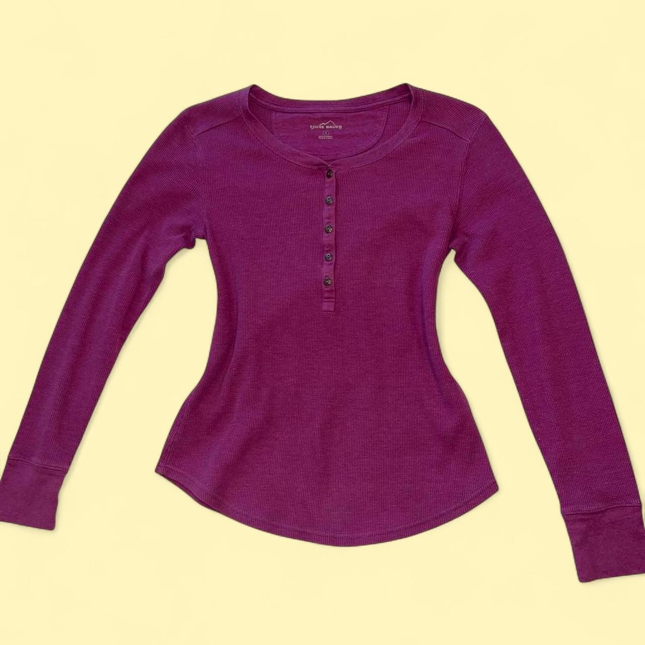 Eddie Bauer Women’s Purple and Pink Shirt