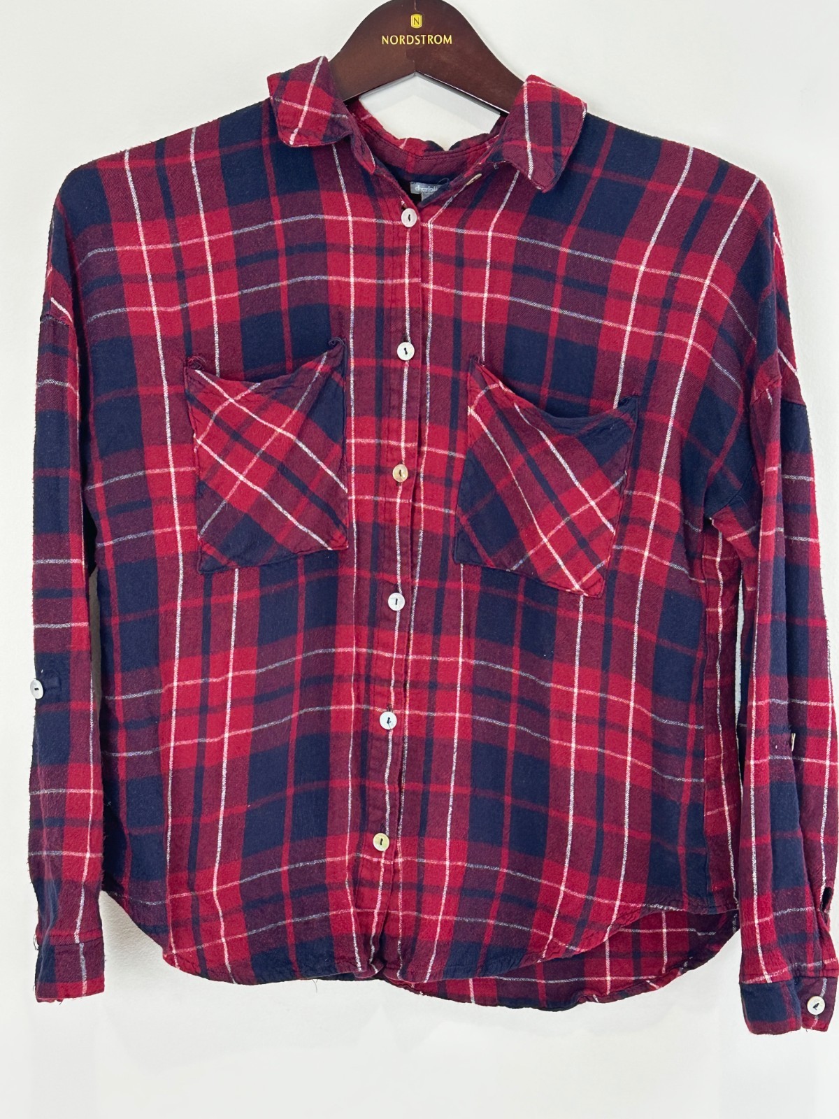 Vintage Y2K Charlotte Russe Women’s Plaid Flannel Medium Indiesleeze 90s Grunge