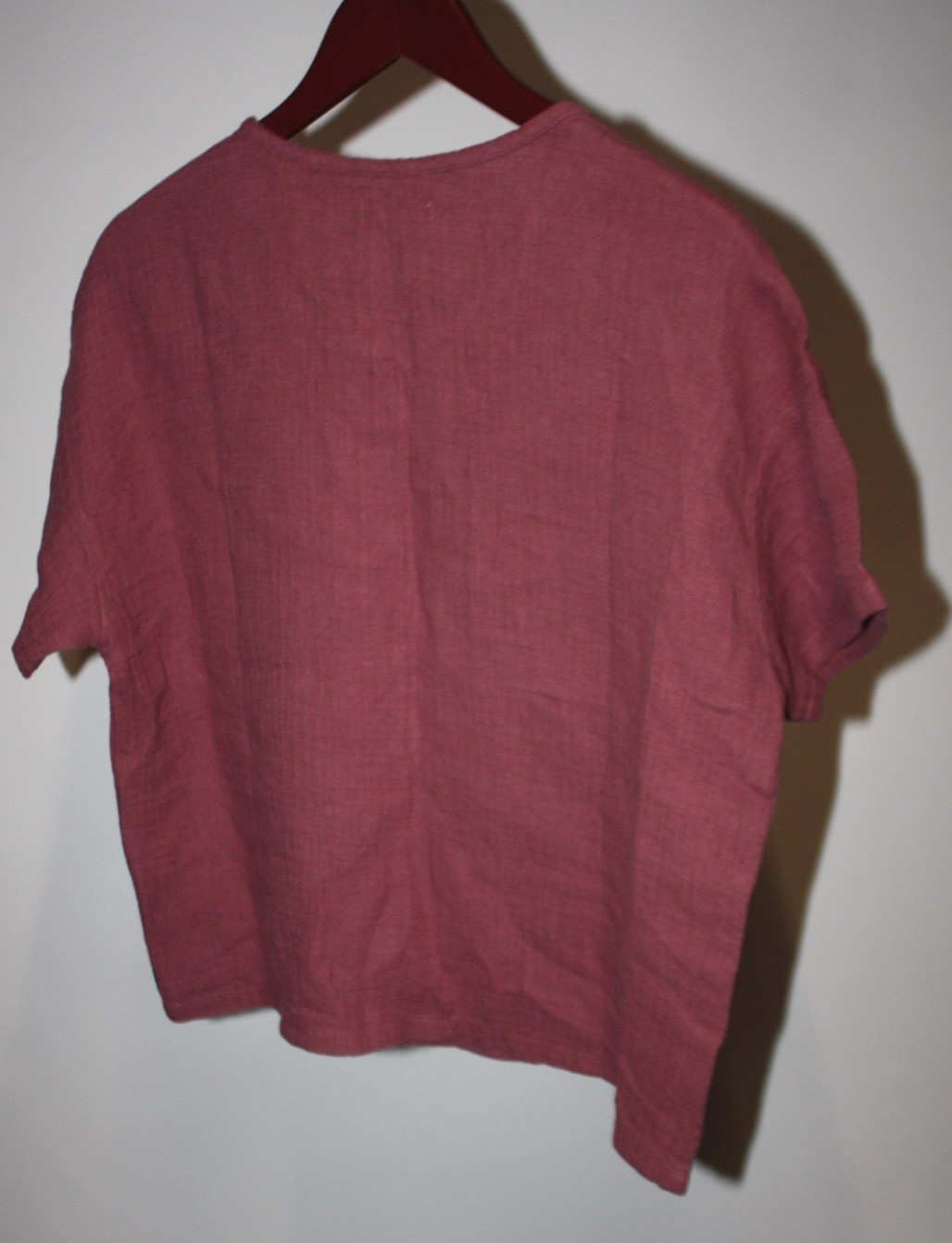 New $75 Toad & Co. Womens Small Tate Double Weave Hemp Organic Cotton Tee Shirt