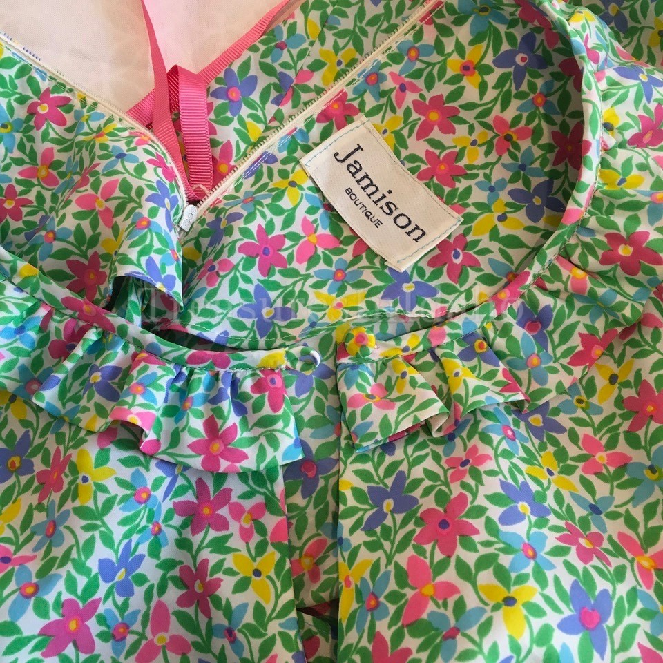 VTG 60’s 70’s Jamison Boutique Floral Dress Nice Condition for Vintage
