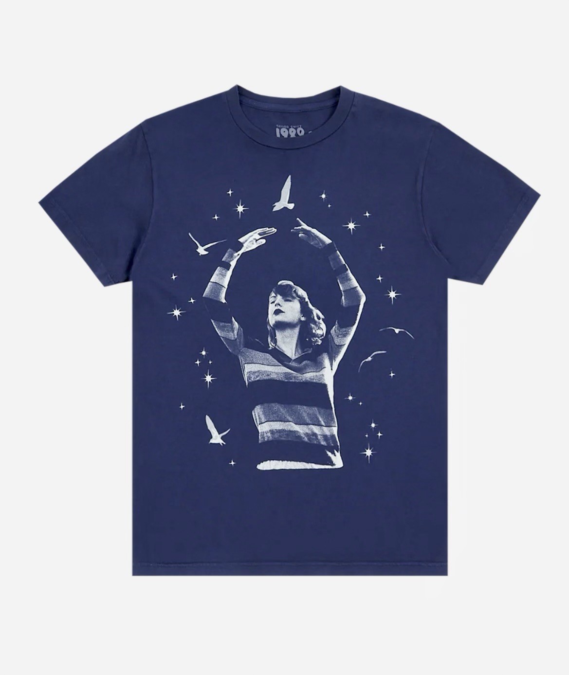Taylor Swift 1989 Seagulls Tee Shirt Medium Blue New NIP Sold Out Rare