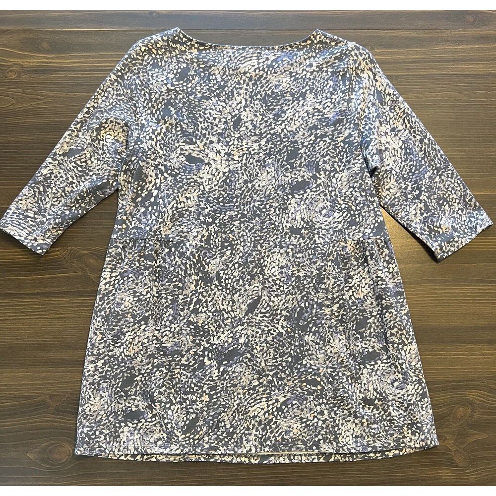 Pure J. Jill 3/4 Sleeve Top Women’s Small Crew Neck Cotton Modal Rayon Abstract