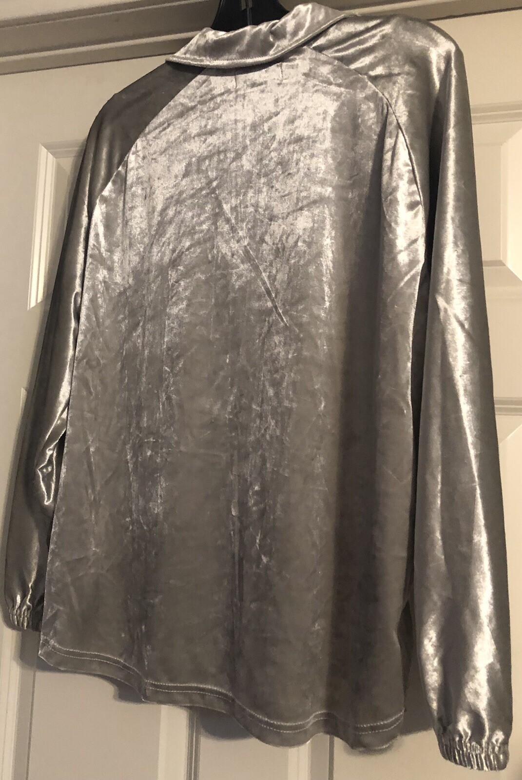 NWOT OAT Coastal Preppy Old Money Quiet Luxury Crushed Velvet Scandi Size M