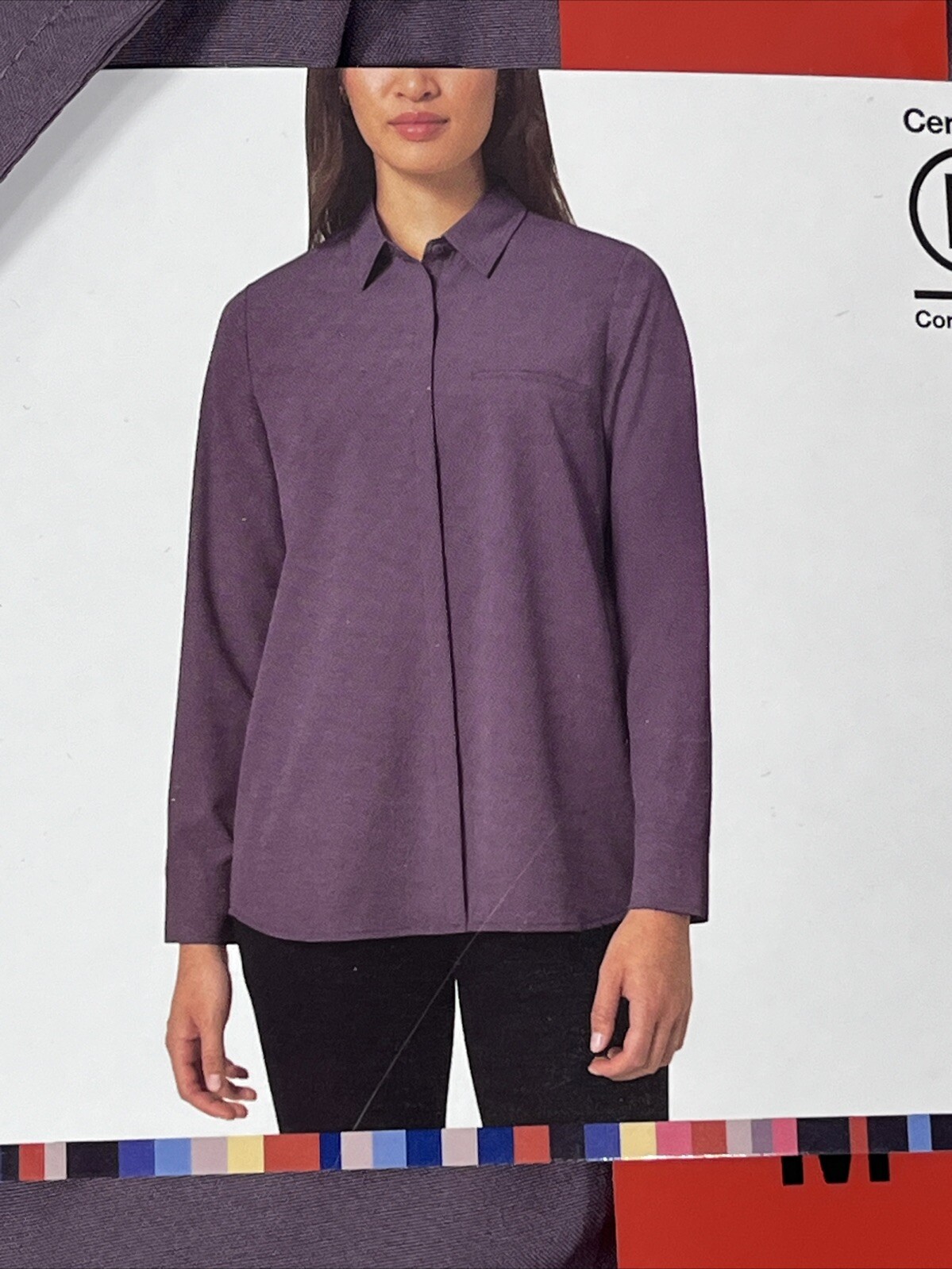 Modern Ambition Travel Shirt, Wicking, Hiking, Purple, Women’s Medium 8-10, NEW